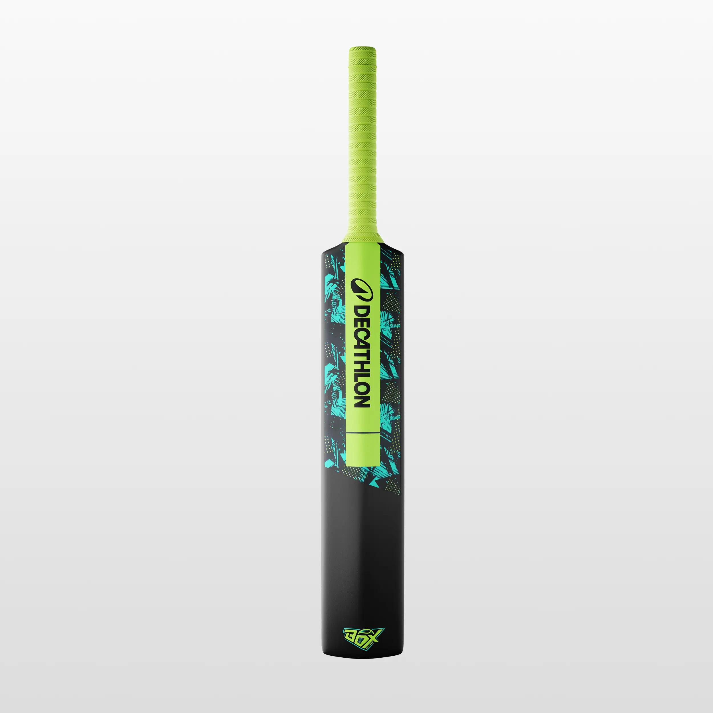 Adult Hard Plastic Cricket Bat Size SH Soft for Tennis Ball T500 Lite Box - Black -  1
