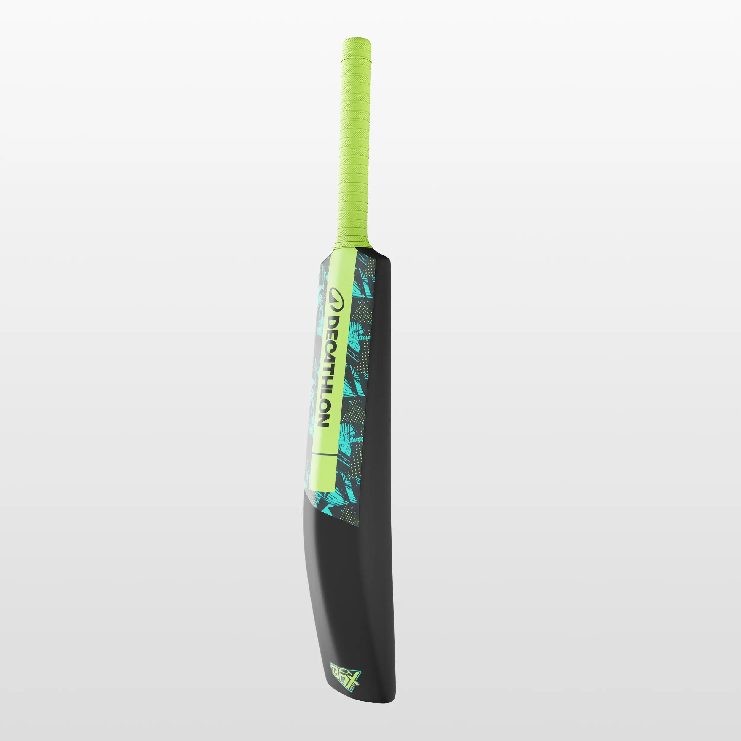 Adult Hard Plastic Cricket Bat Size SH Soft for Tennis Ball T500 Lite Box - Black -  2