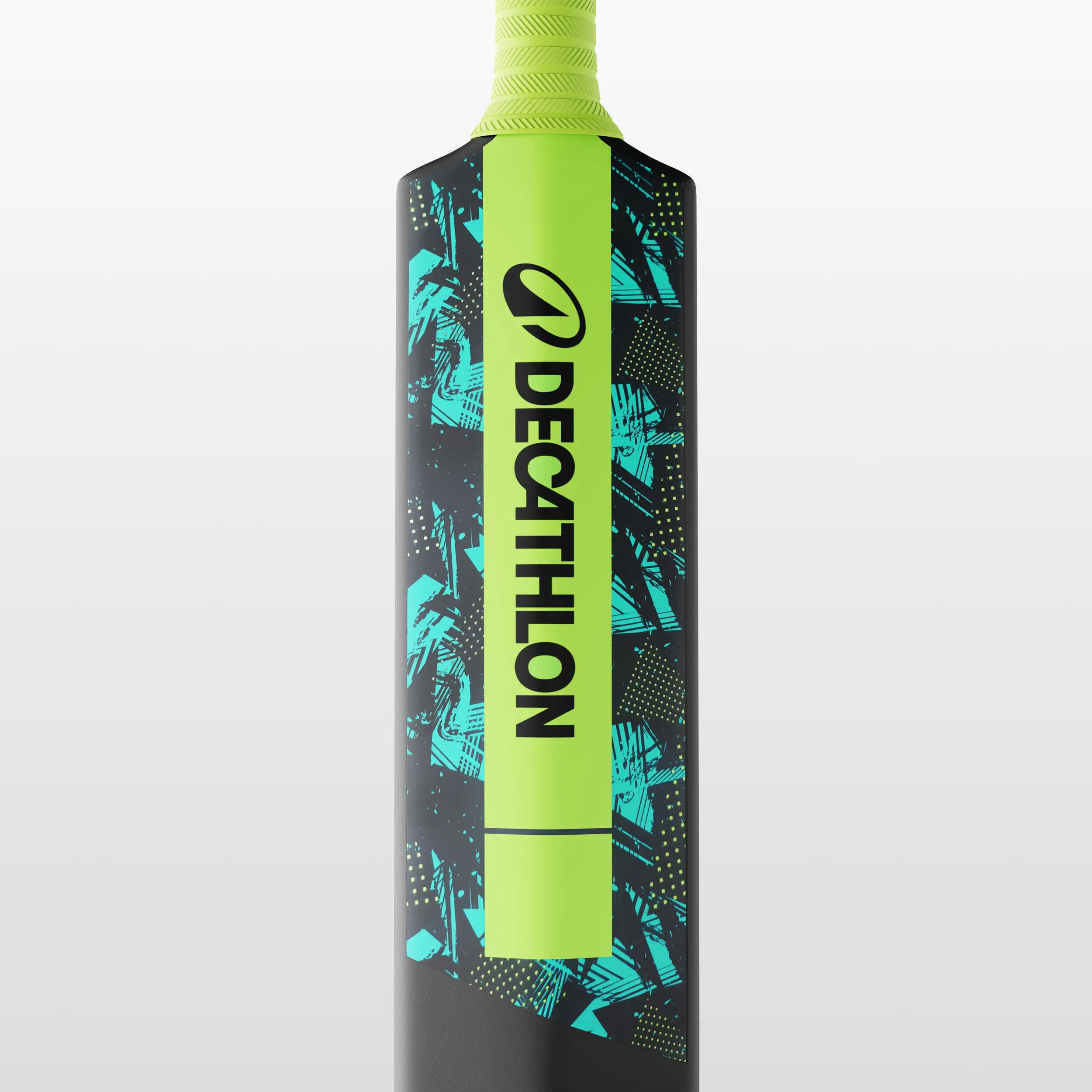 Adult Hard Plastic Cricket Bat Size SH Soft for Tennis Ball T500 Lite Box - Black -  3