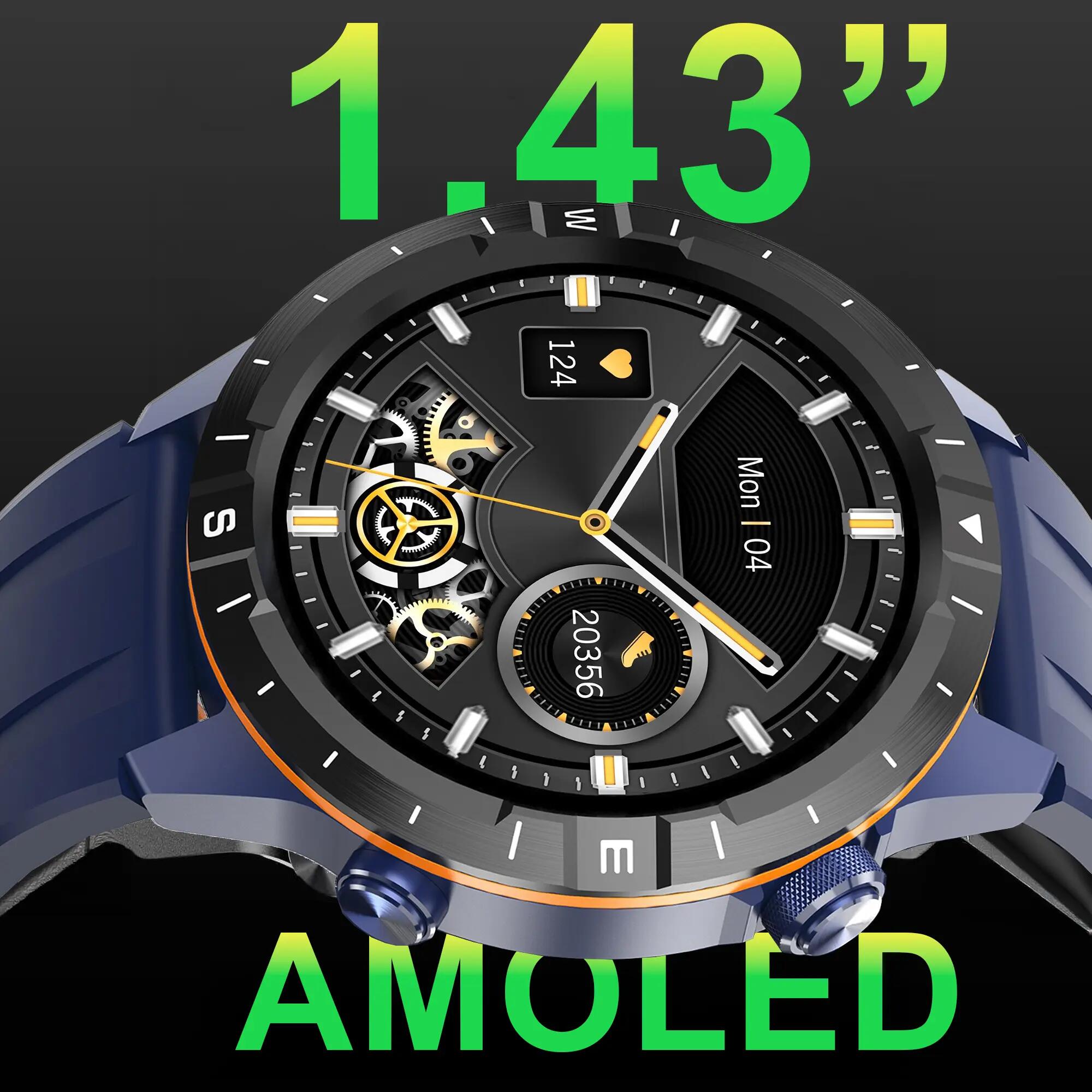 Reloj inteligente con GPS y llamadas Leotec Polster azul 4/5