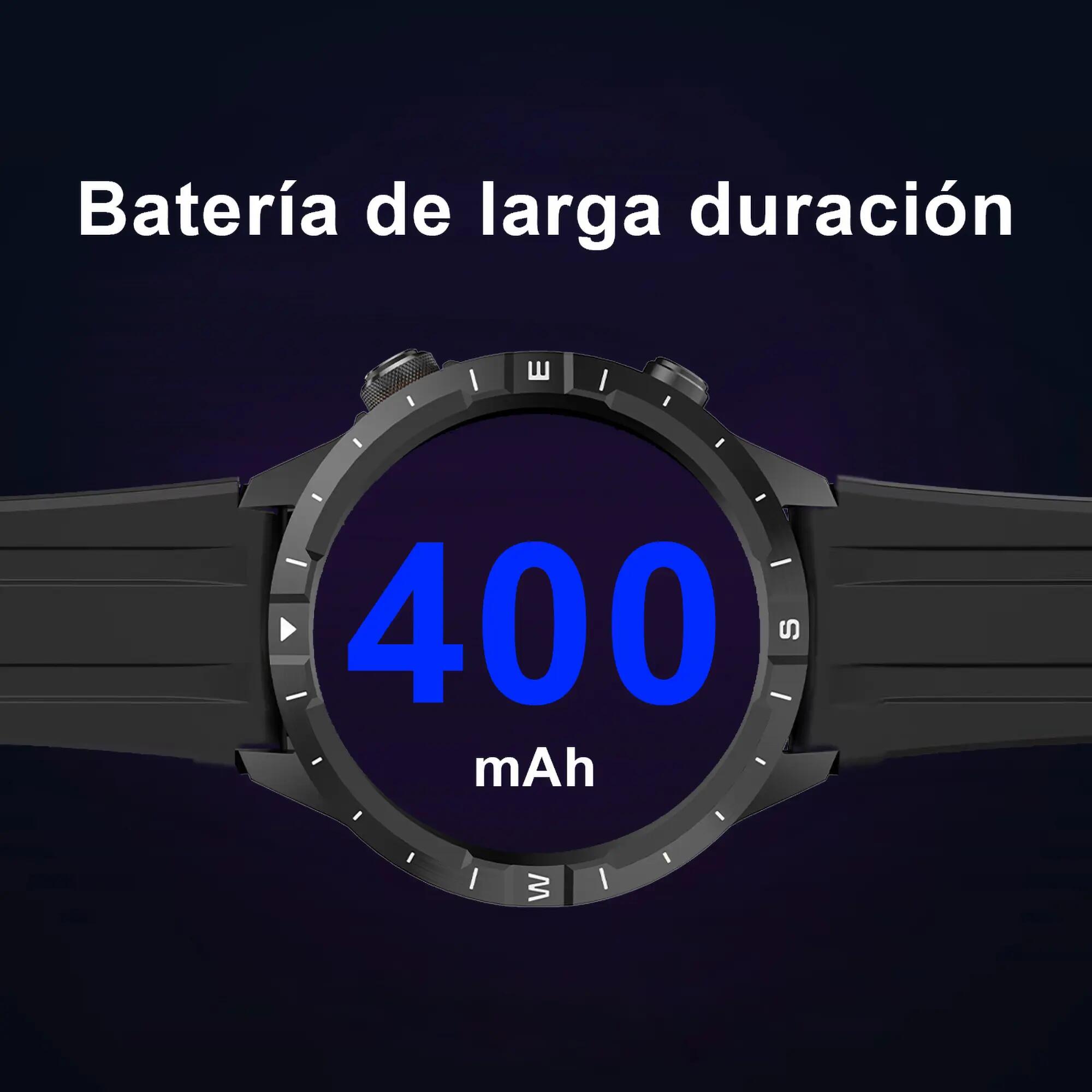 Reloj inteligente con GPS y llamadas Leotec Polster Negro 4/5