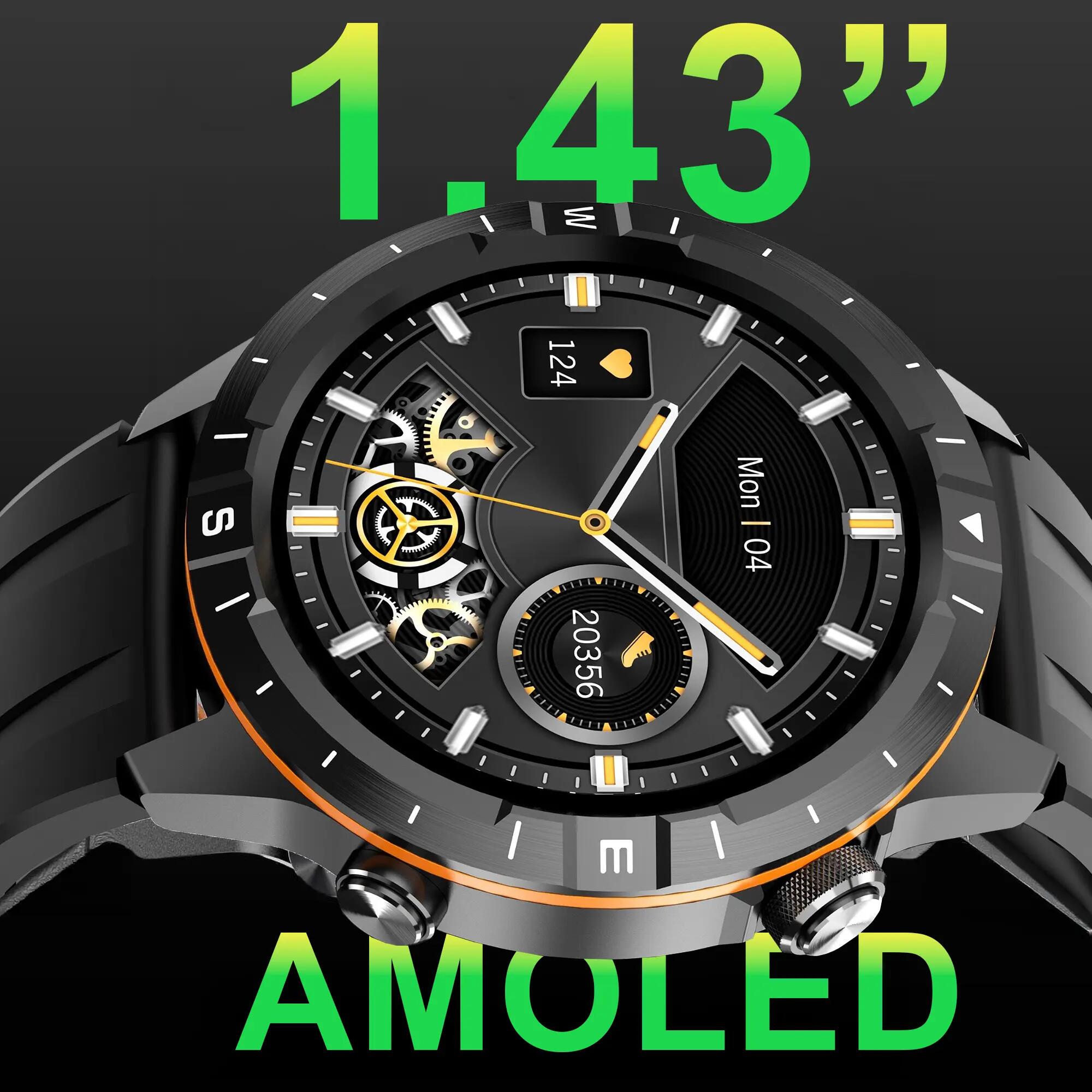 Reloj inteligente con GPS y llamadas Leotec Polster Negro 3/5