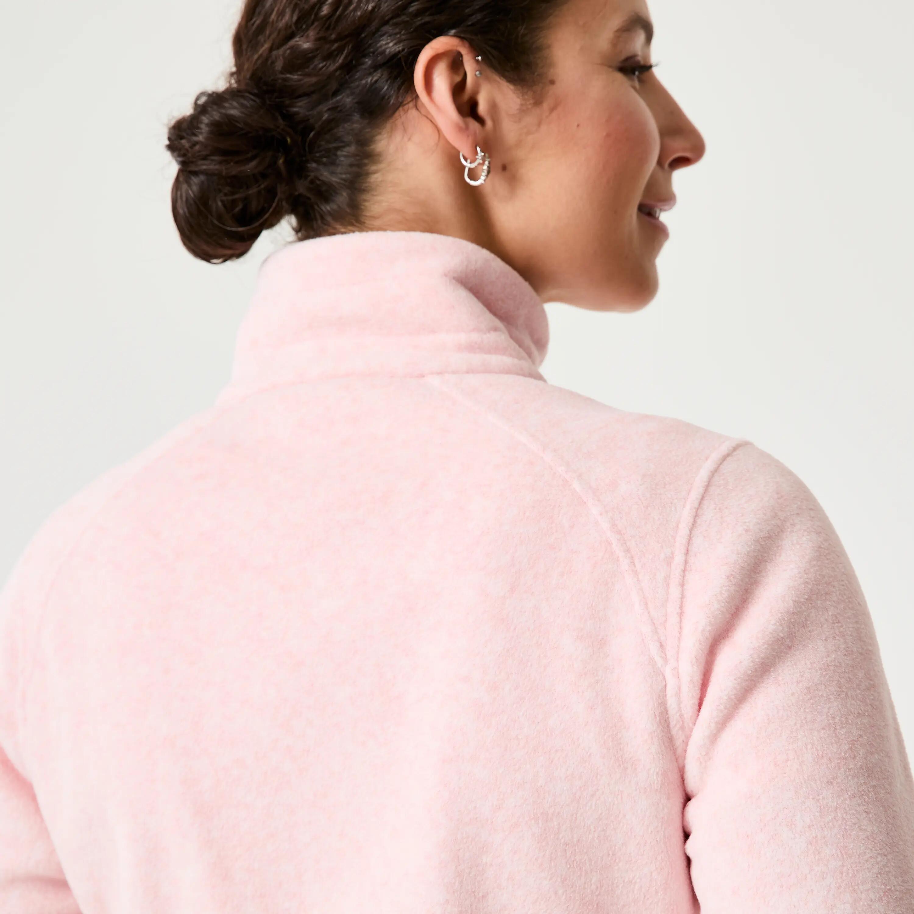 Fleecejacke Segeln Damen warm 100 rosa 4/5