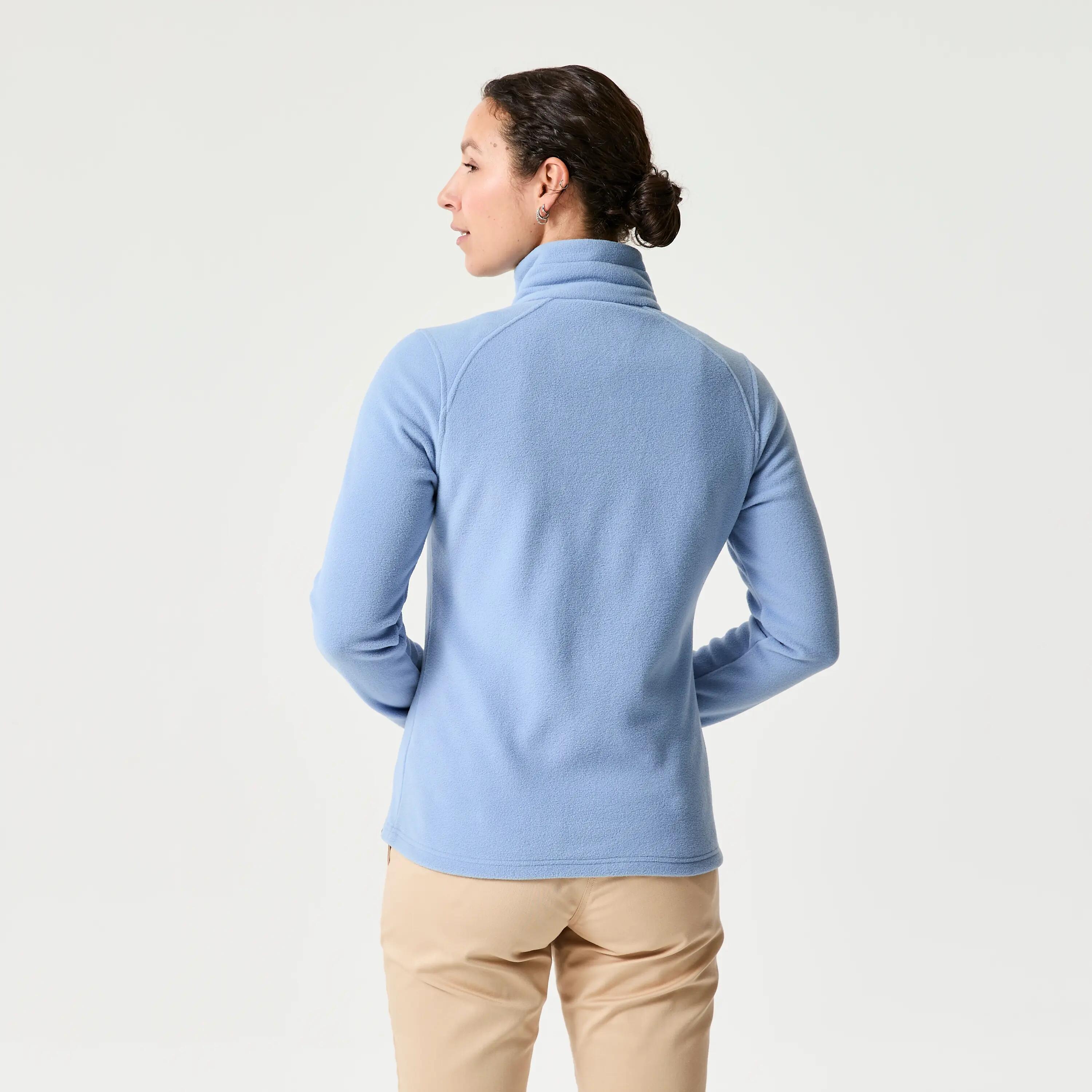 Fleecejacke Segeln Damen warm 100 hellblau 2/5