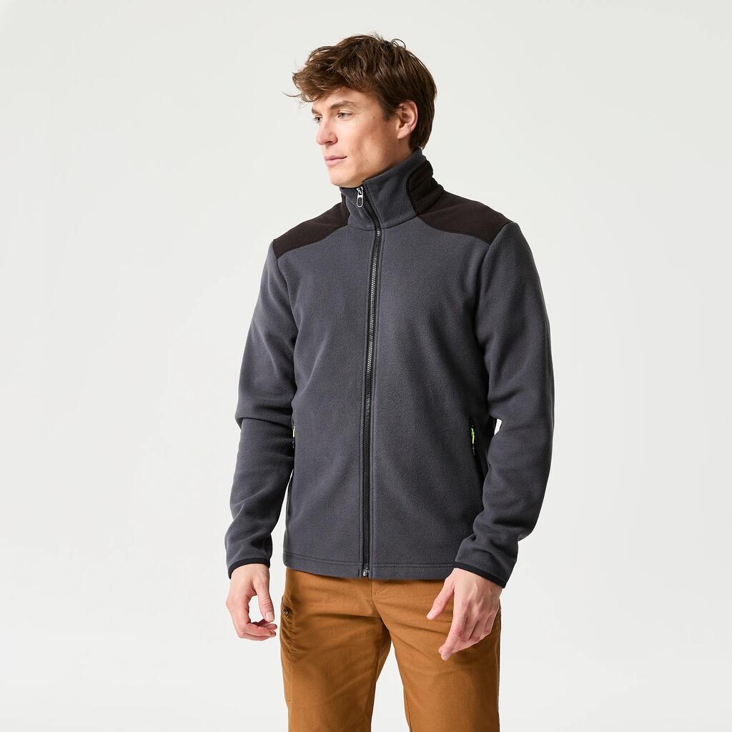 Men’s warm sailing fleece, 100 dark grey