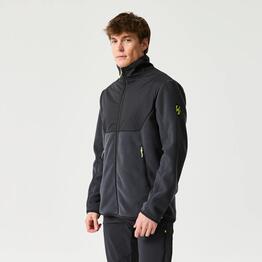 Veste polaire chaude de voile homme, 500 gris noir