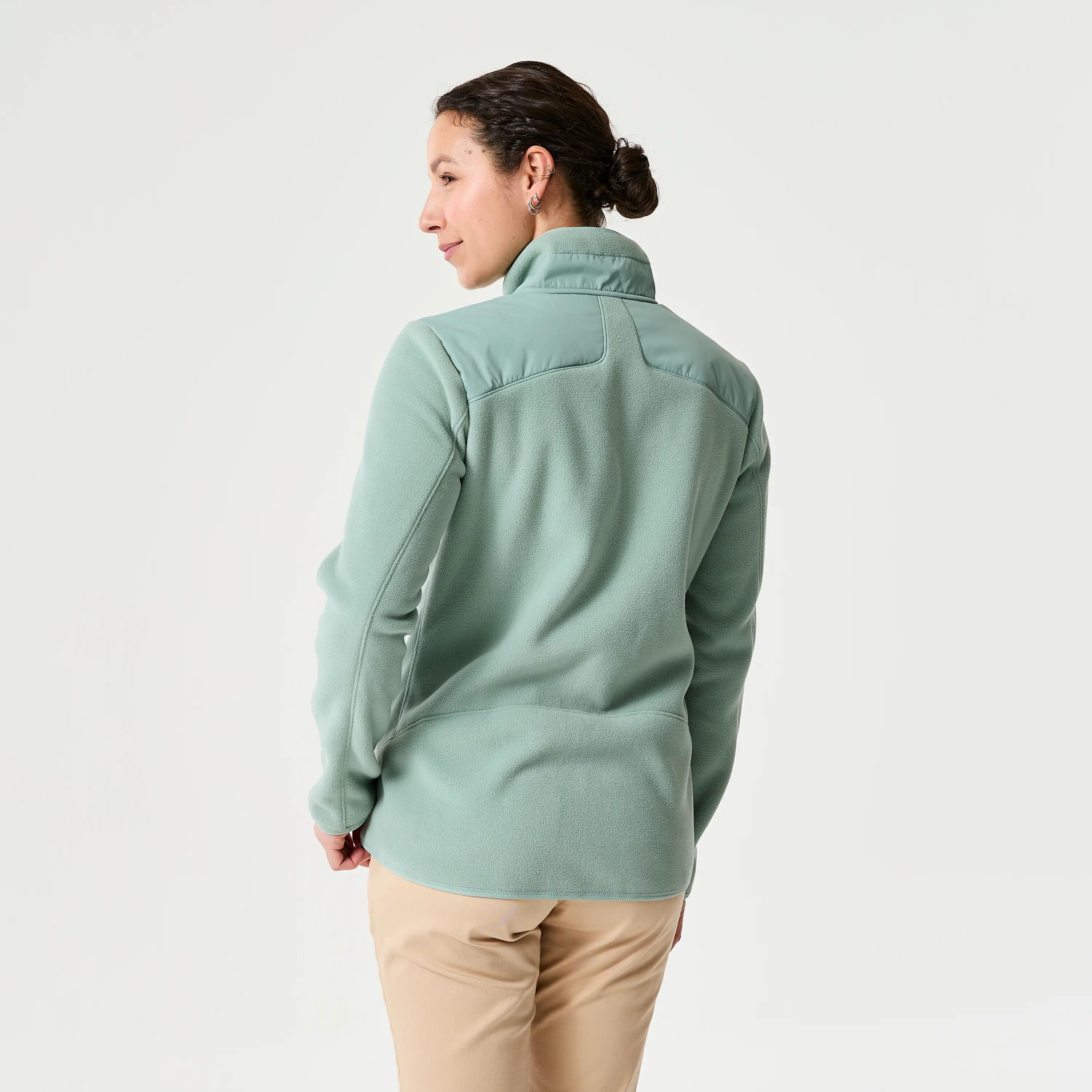 Fleecejacke Segeln Damen warm 500 grün 2/5