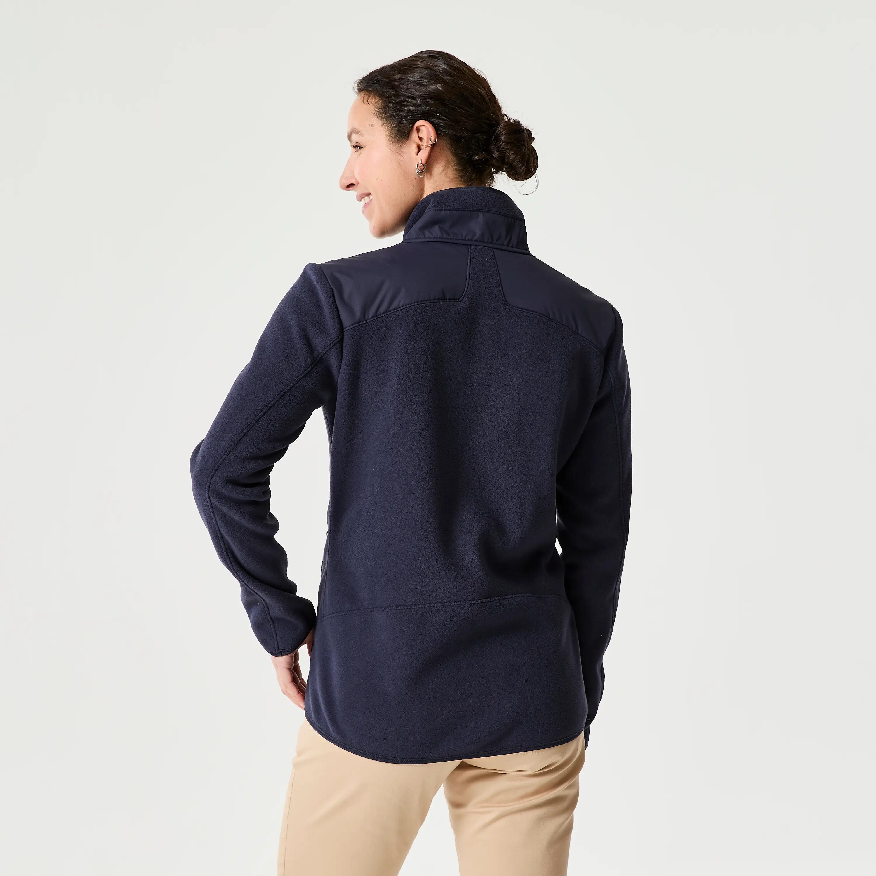 Fleecejacke Segeln Damen warm 500 marineblau 2/5