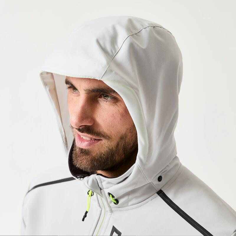 Erkek Softshell Mont - Açık Gri - Sailing 500