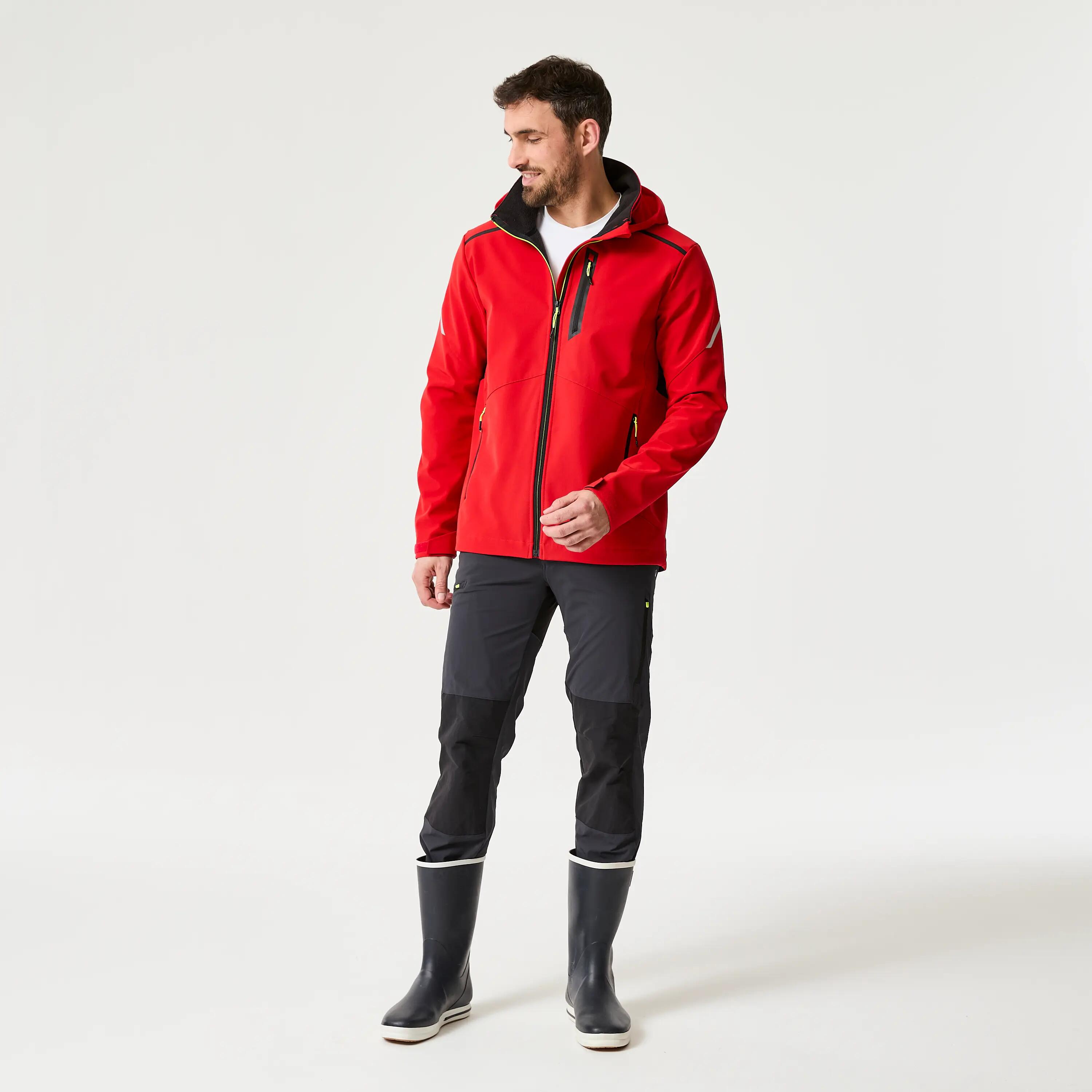 Softshell-jas Sailing 500 voor heren rood 9/9