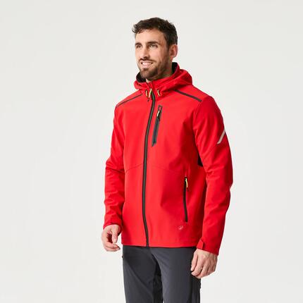 Veste de voile sotfshell coupe-vent homme, 500 gris clair