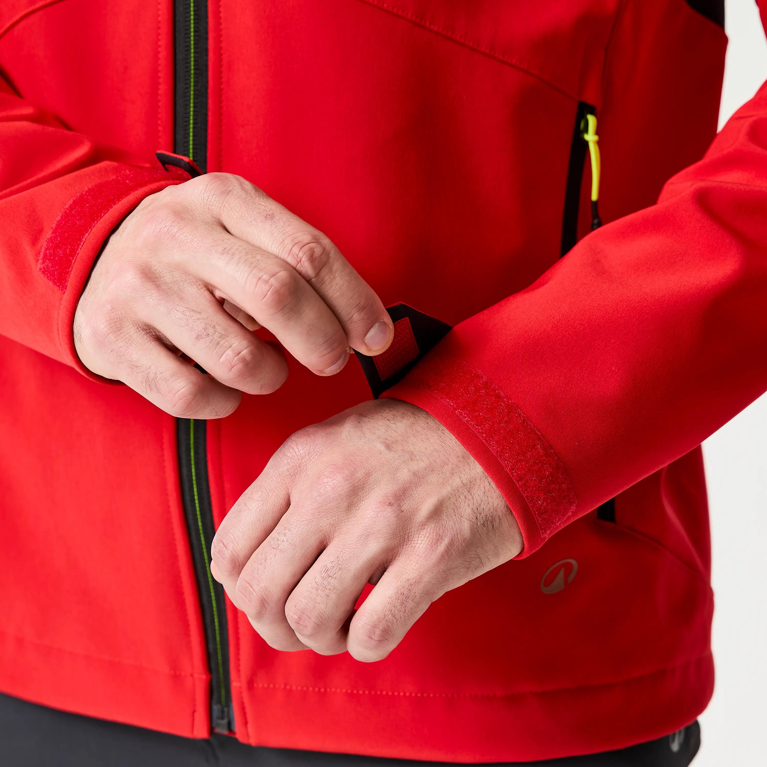 Softshell-jas Sailing 500 voor heren rood 8/9