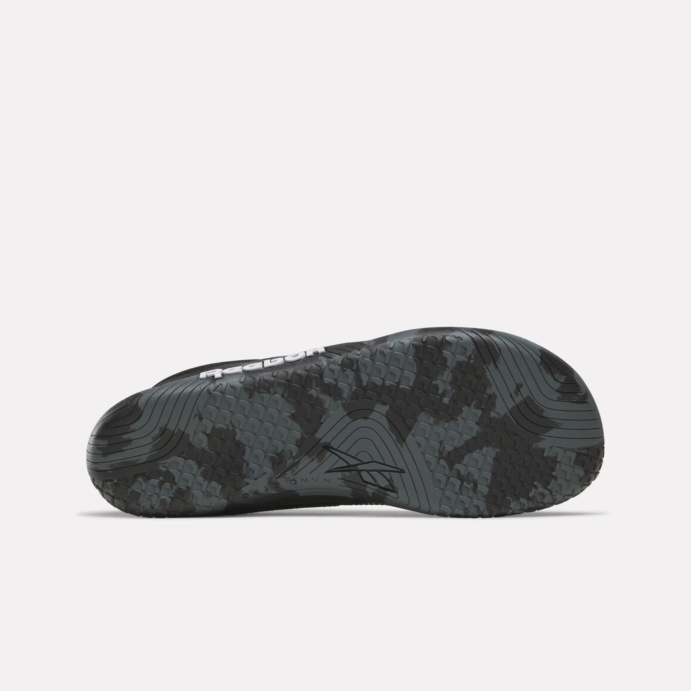 Zapatillas barefoot gimnasio Reebok Nano Zero negro gris 4/5