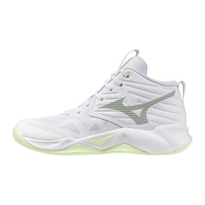 Scarpe pallavolo adulto MIZUNO MOMENTUM PRO MID bianche grigie