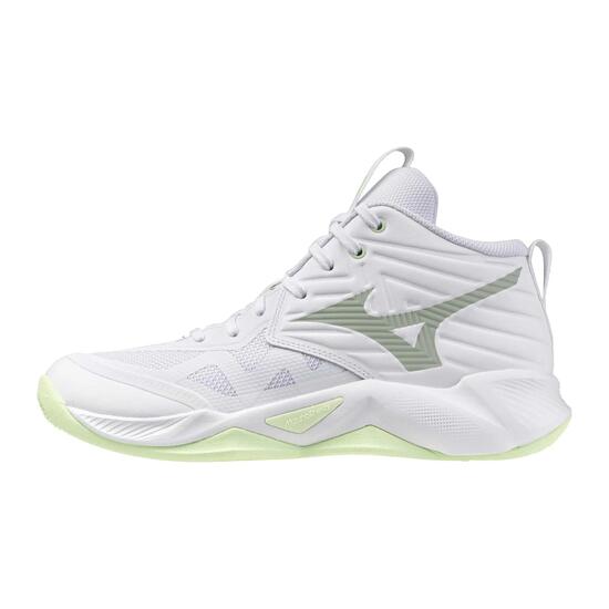 Scarpe pallavolo adulto MIZUNO MOMENTUM PRO MID bianche grigie