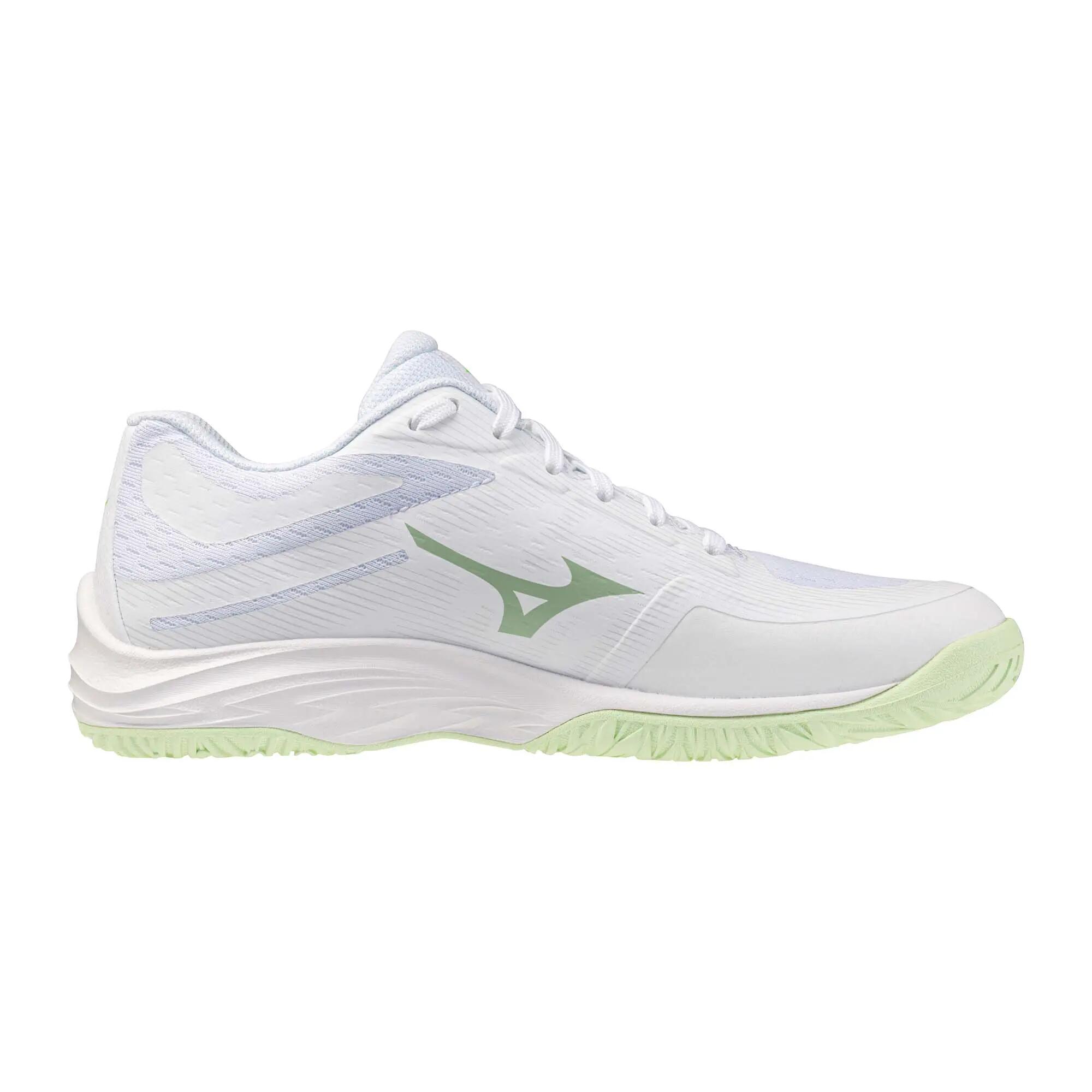 Scarpe pallavolo bambino MIZUNO LIGHTNING STAR bianche grigie 4/5