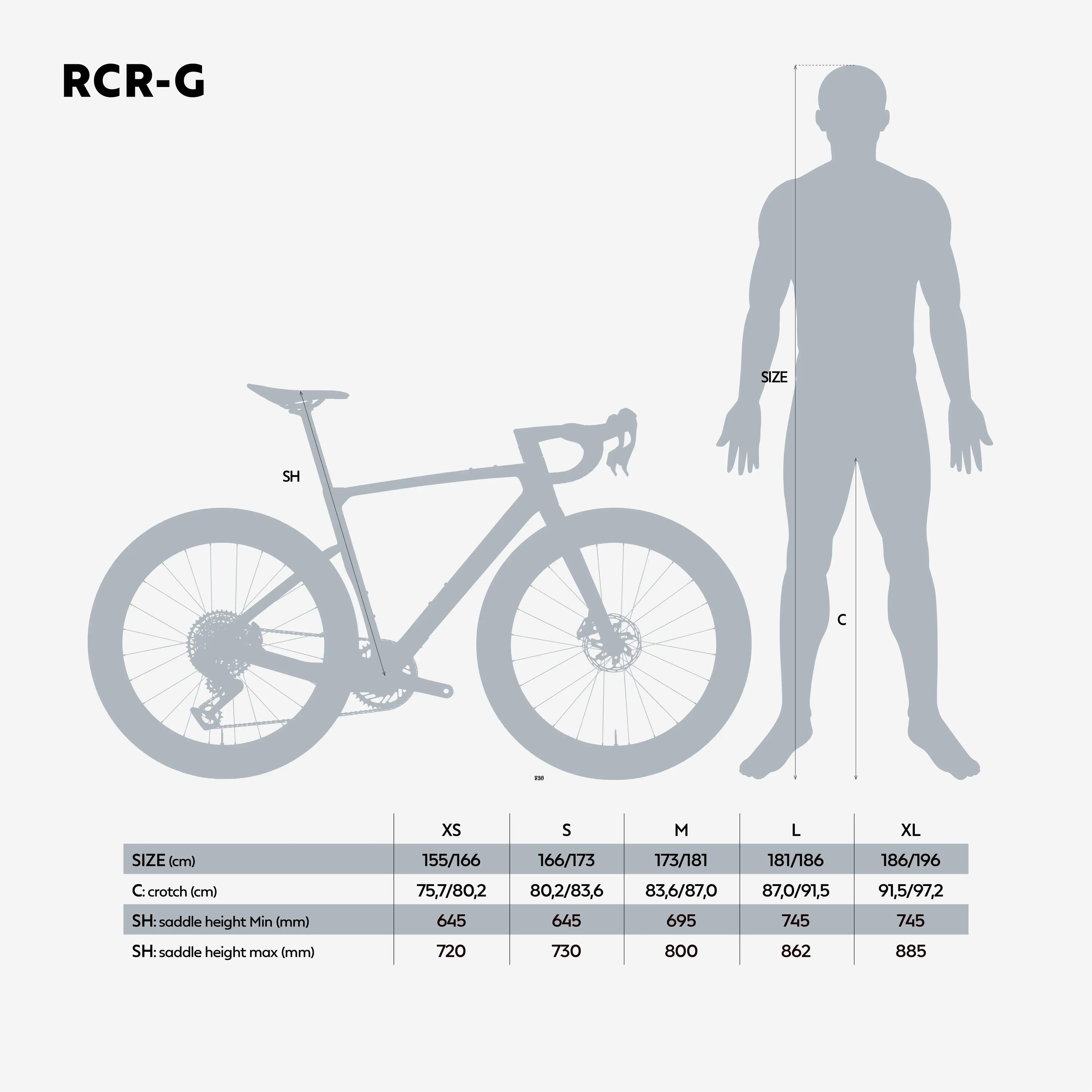 Gravelové kolo RCR-G SRAM Rival AXS E1 XPLR 1×13 se snímačem výkonu 14/16