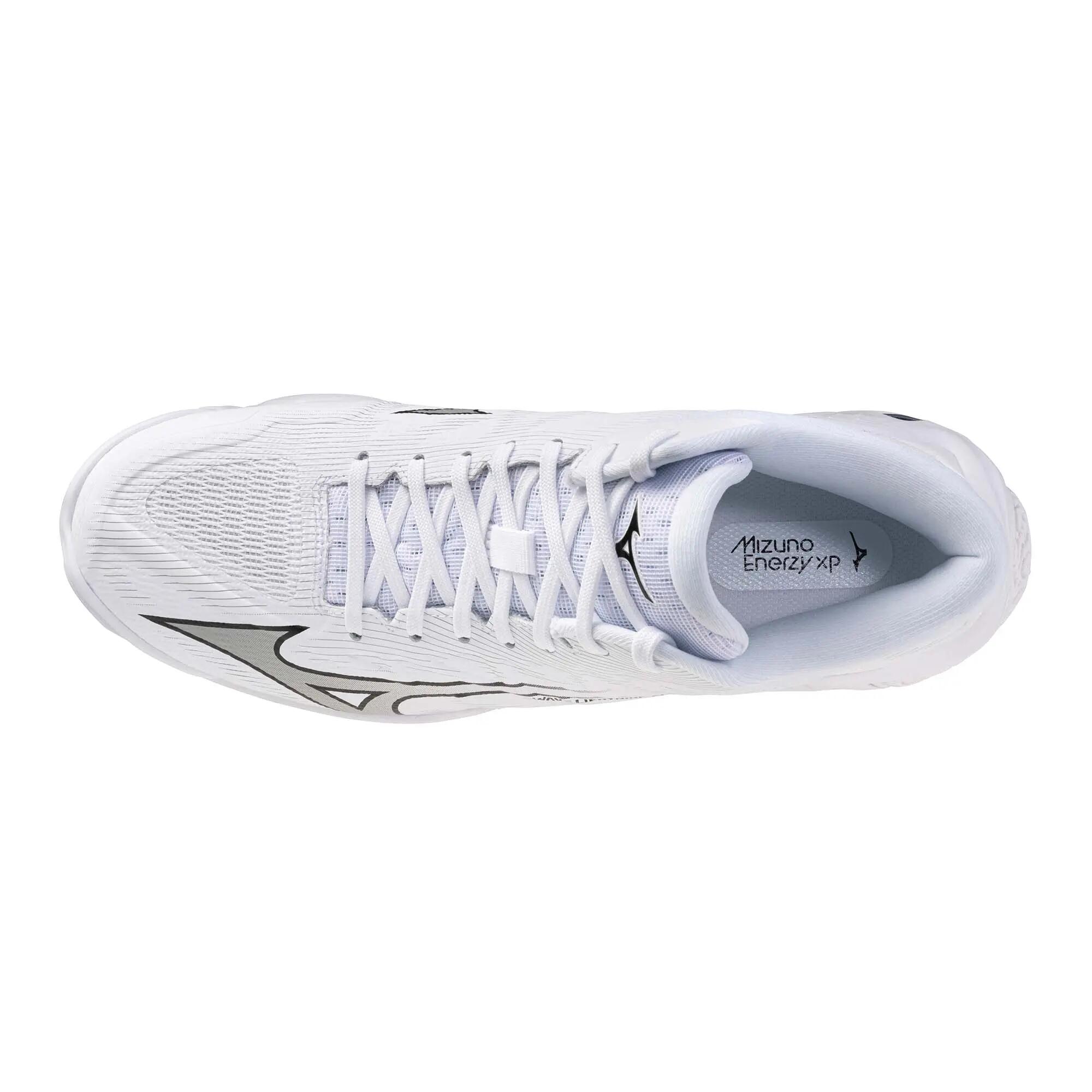 Scarpe pallavolo adulto MIZUNO WAVE LIGHTNING ELITE MID bianche grigie 5/5