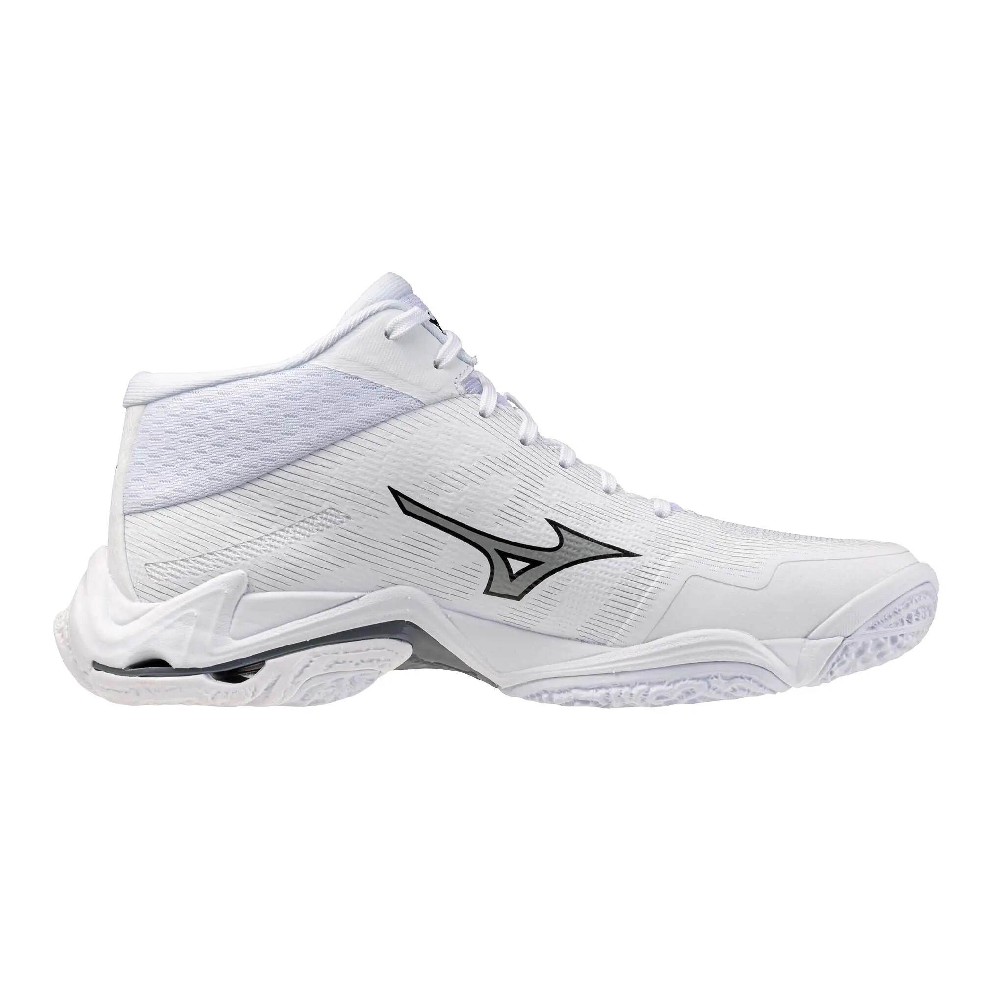 Scarpe pallavolo adulto MIZUNO WAVE LIGHTNING ELITE MID bianche grigie 2/5