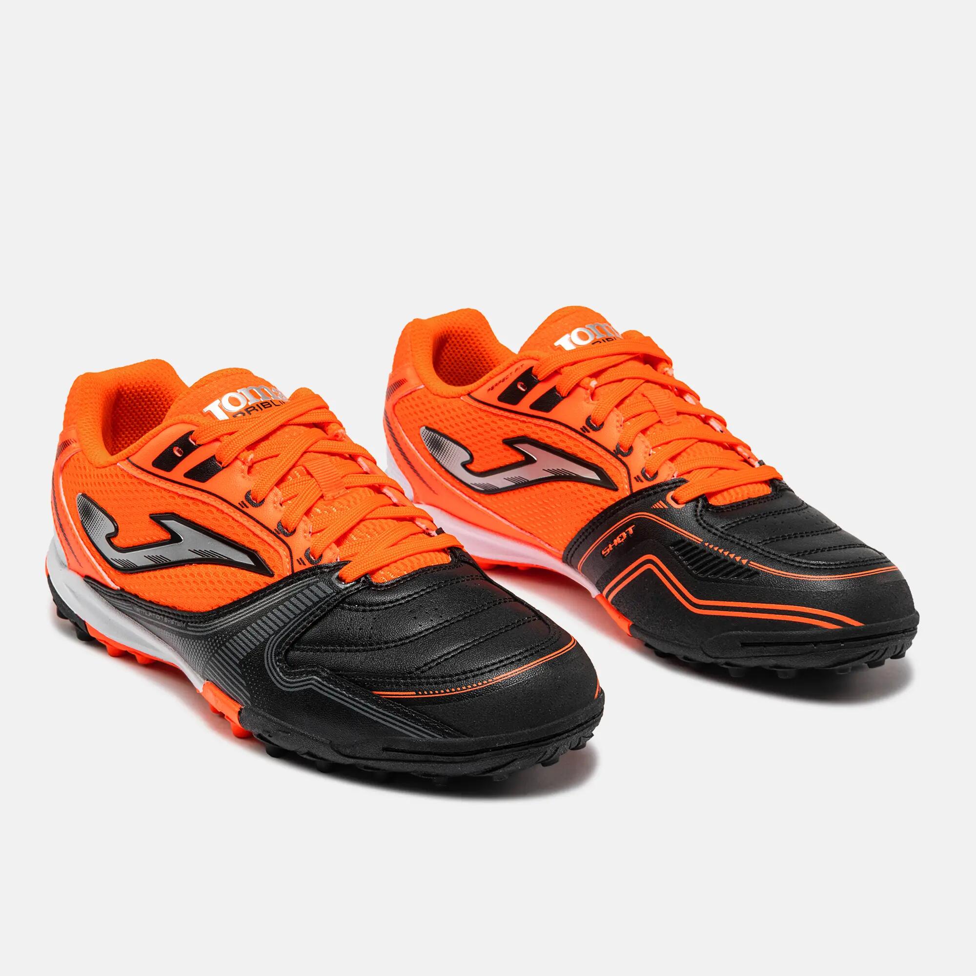 Scarpe calcetto adulto JOMA DRIBBLING arancioni nere 3/4