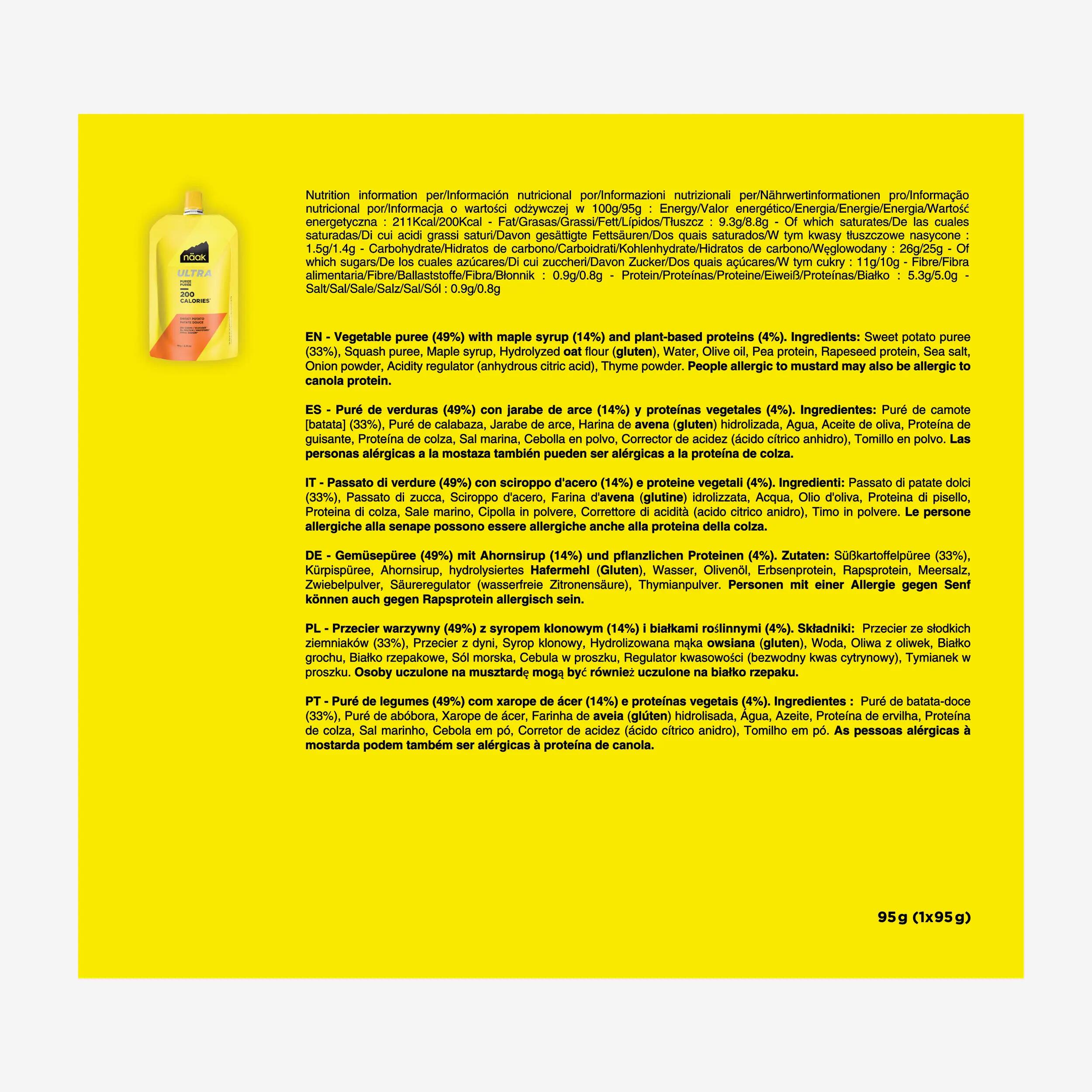 Energy Mus Apfel/Süßkartoffel/Butternutkürbis Ultra Energy™ 3 × 90 g  6/6
