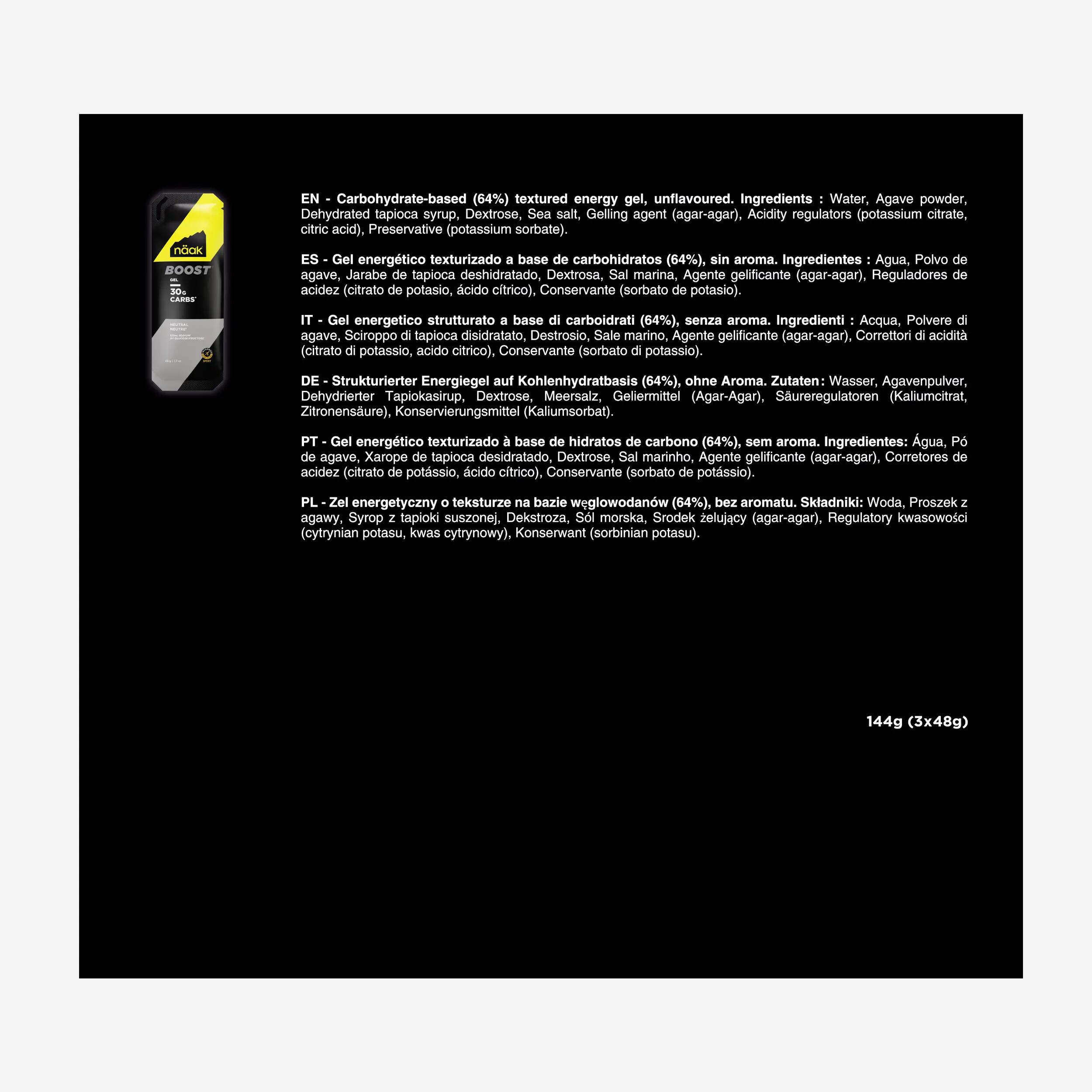 Gel energetico BOOST ENERGY™ neutro x3 4/4