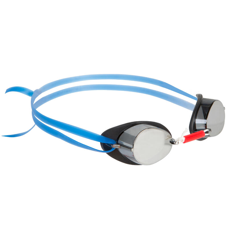 Ochelari suedezi înot Lentile tip oglindă Mărime universală Negru-Roșu