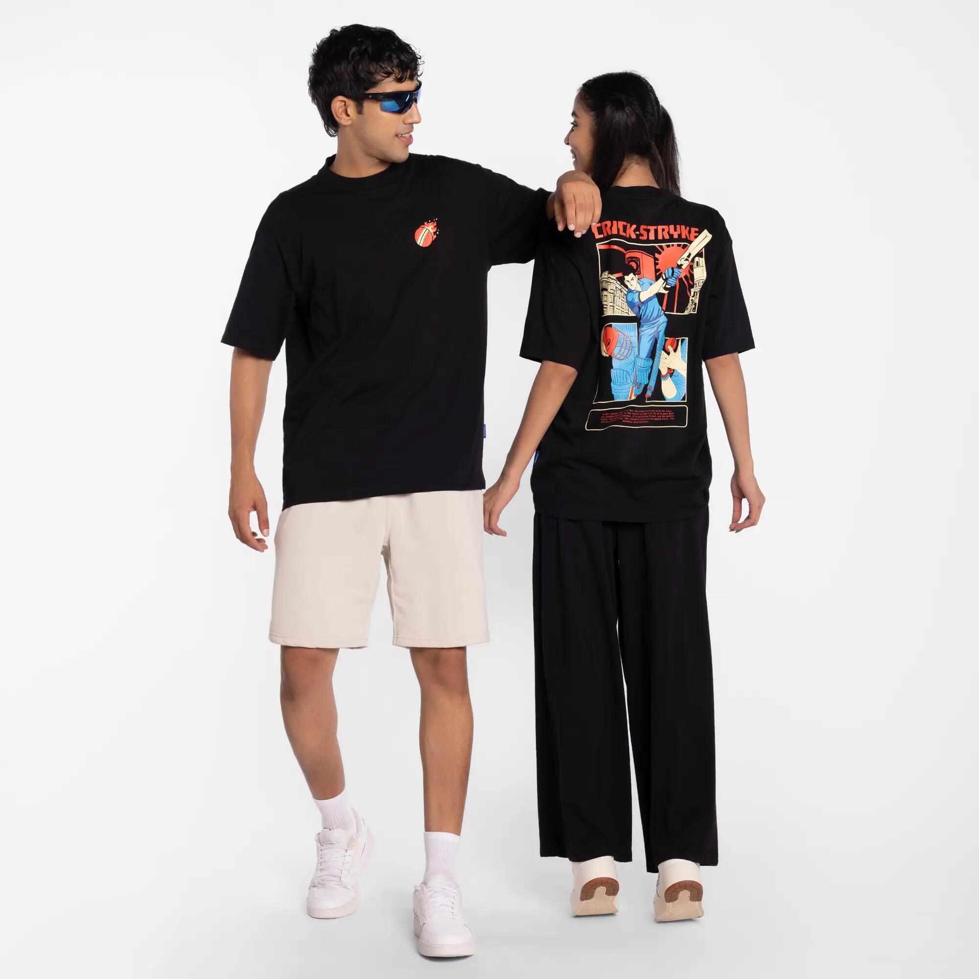 Anime Edition Crick-Stryke Oversized Black T-Shirt X Jolly Yun Shann -  4