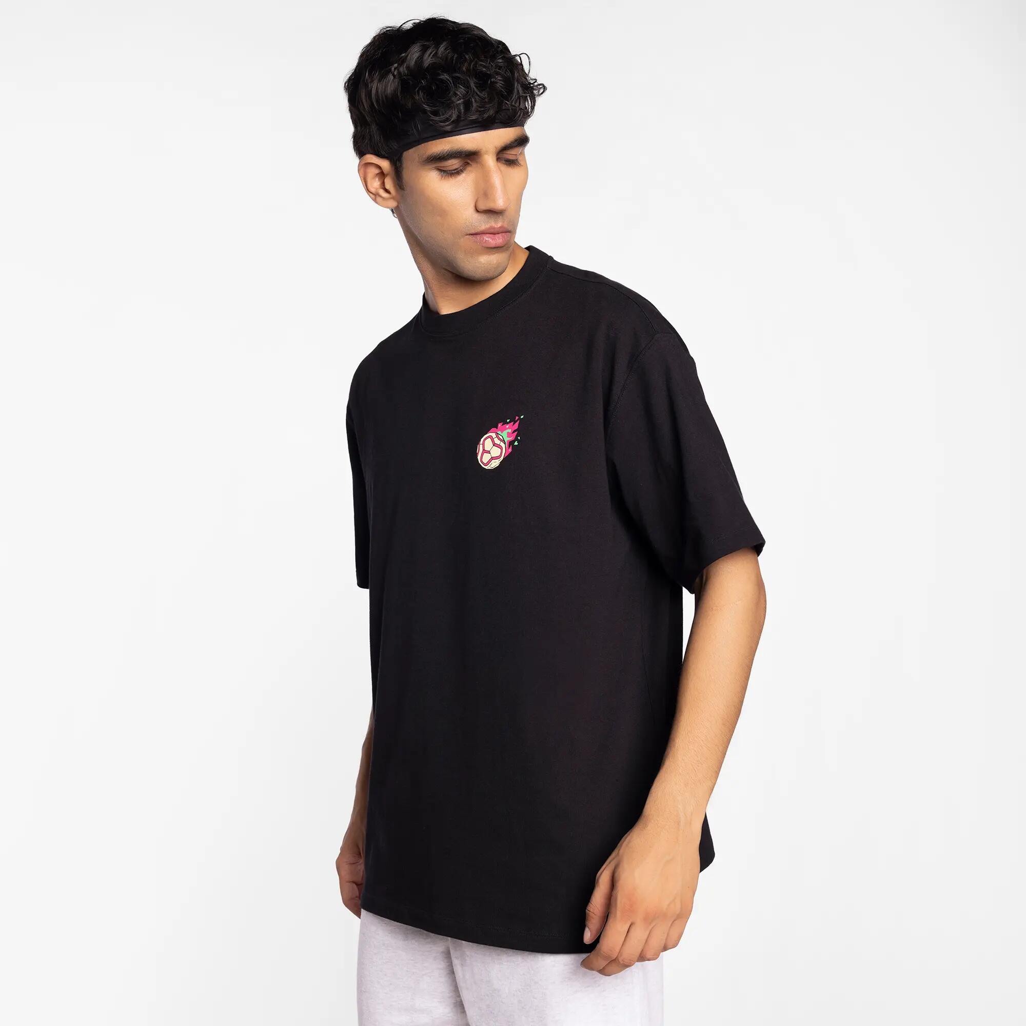 Anime Edition Apex-Kick Oversized Black T-Shirt X Jolly Yun Shann -  2