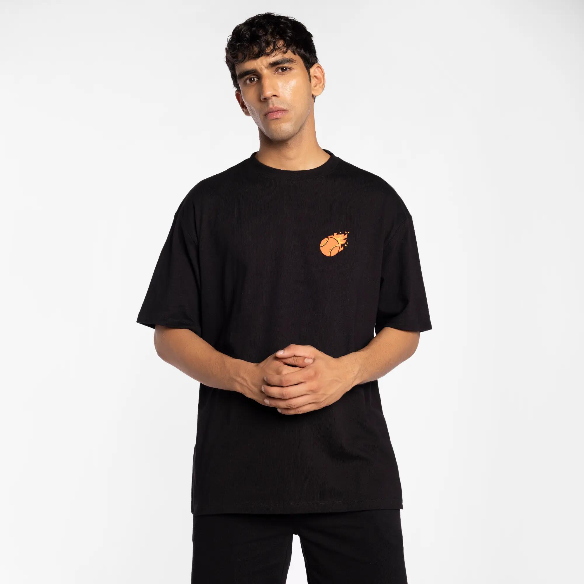 Anime Edition Spin-Ignite Oversized Black T-Shirt X Jolly Yun Shann -  2