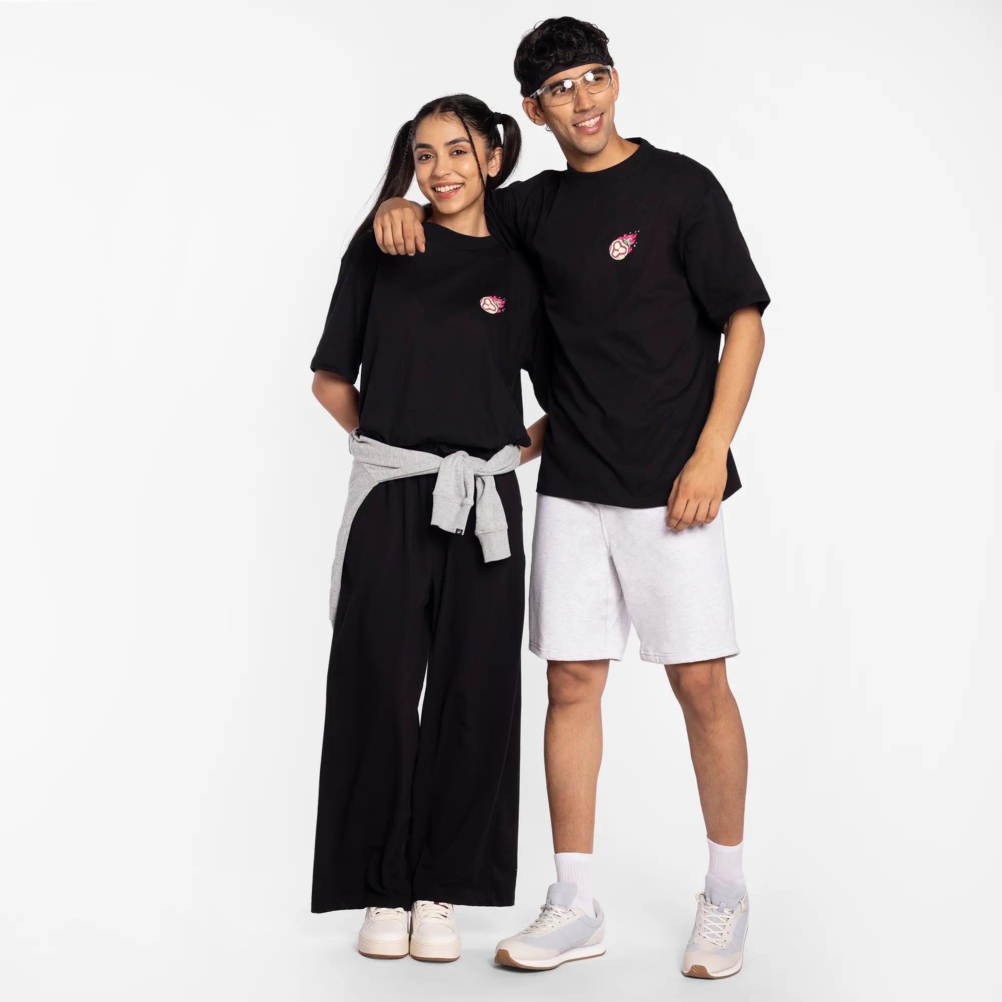 Anime Edition Apex-Kick Oversized Black T-Shirt X Jolly Yun Shann -  1
