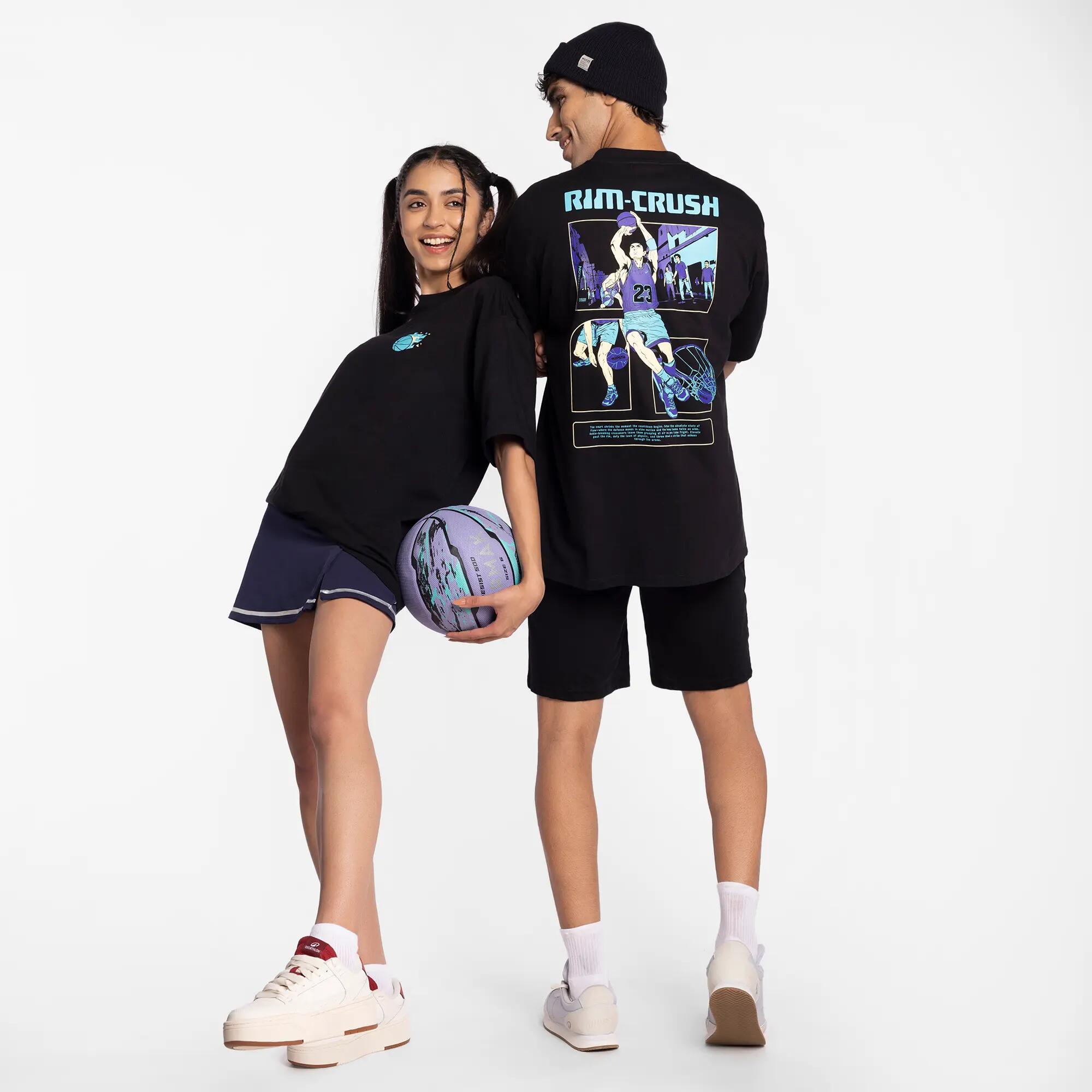 Anime Edition Rim-Crush Oversized Black T-Shirt X Jolly Yun Shann -  5
