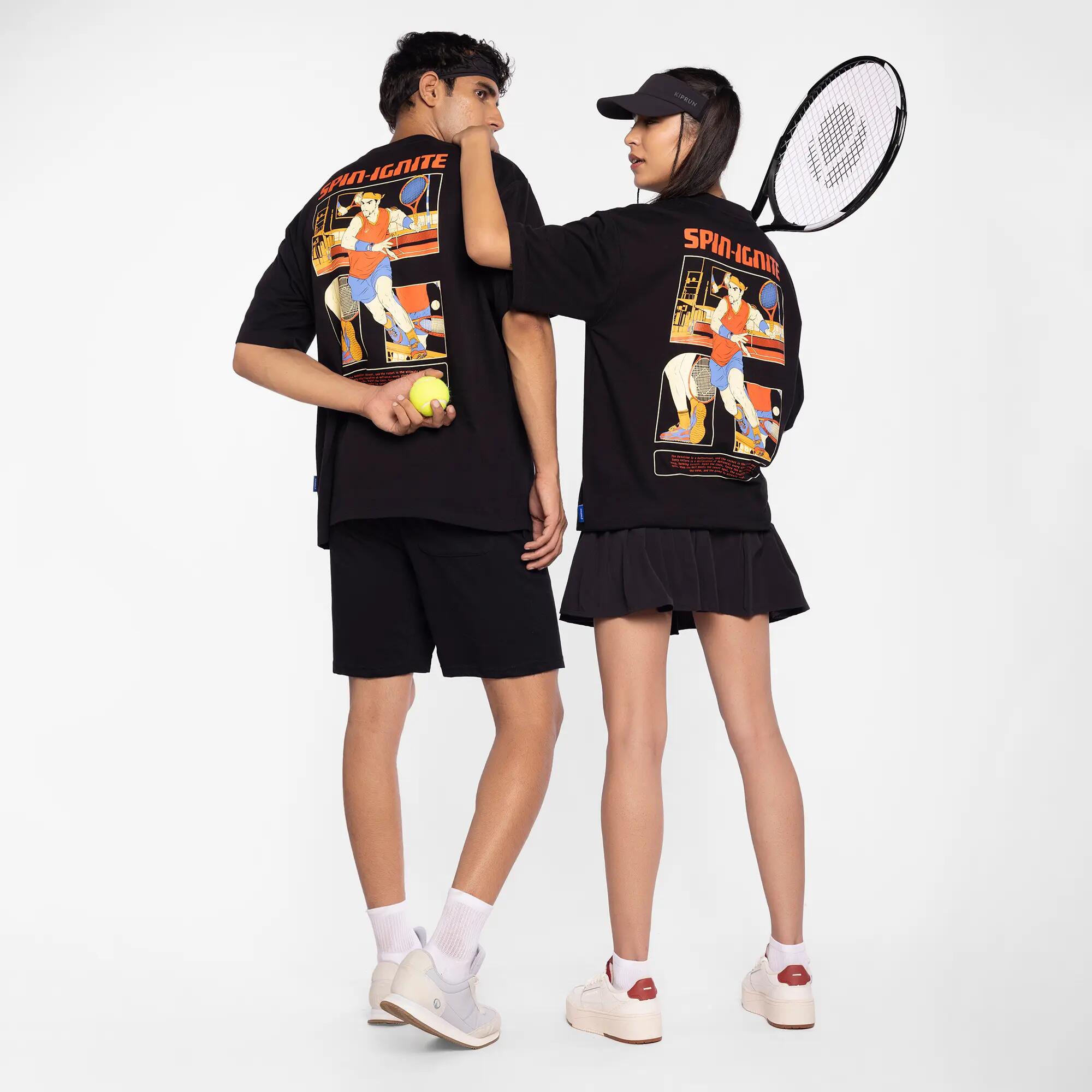 Anime Edition Spin-Ignite Oversized Black T-Shirt X Jolly Yun Shann -  5