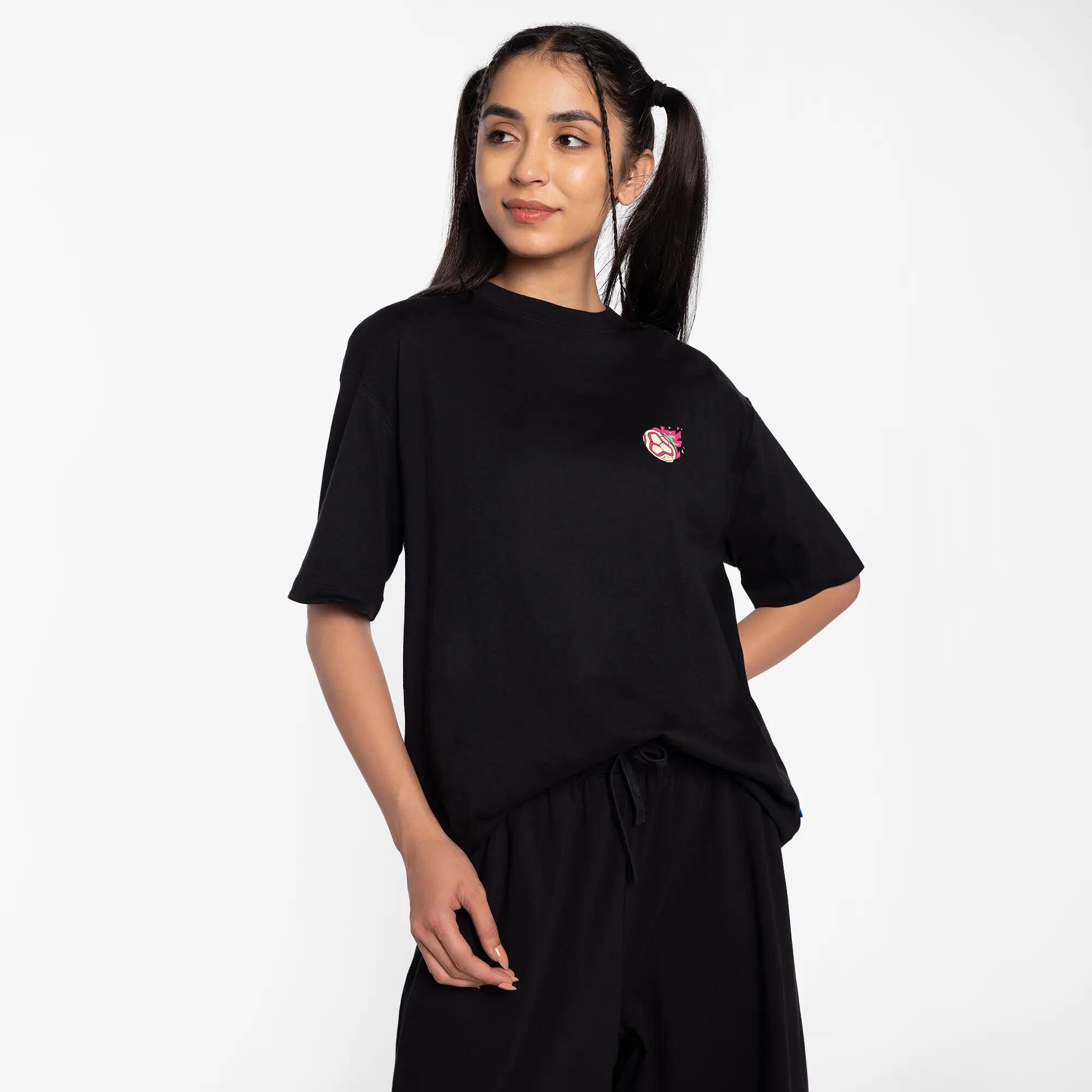 Anime Edition Apex-Kick Oversized Black T-Shirt X Jolly Yun Shann -  5