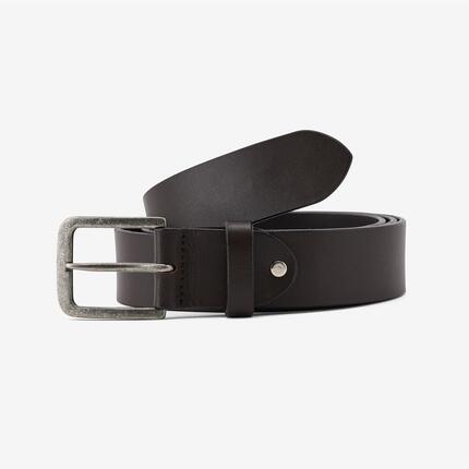 Ceinture chasse cuir résistant 135 cm noire
