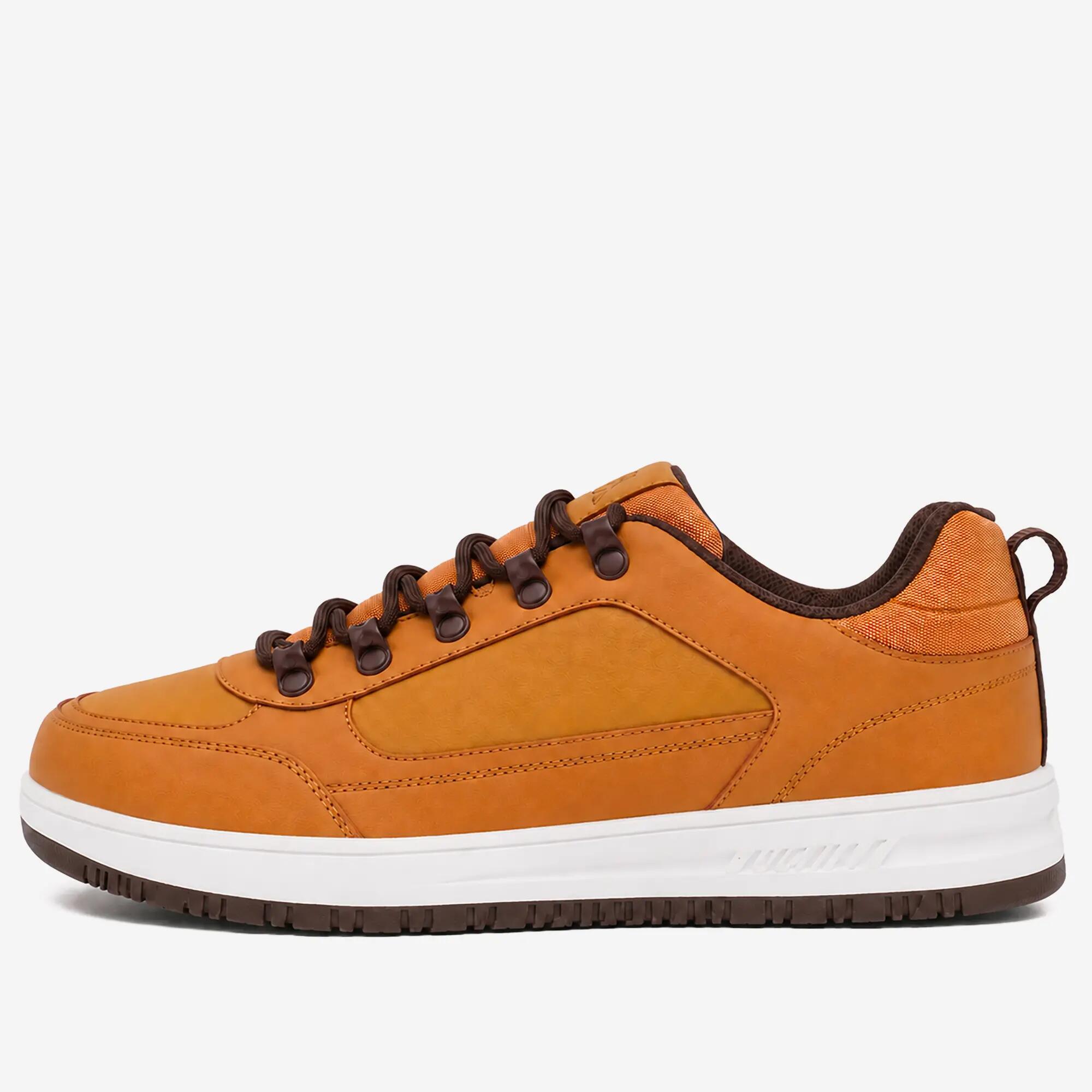 Chaussure de marche confortables et imperméables homme, Logo Krios, brun 4/5