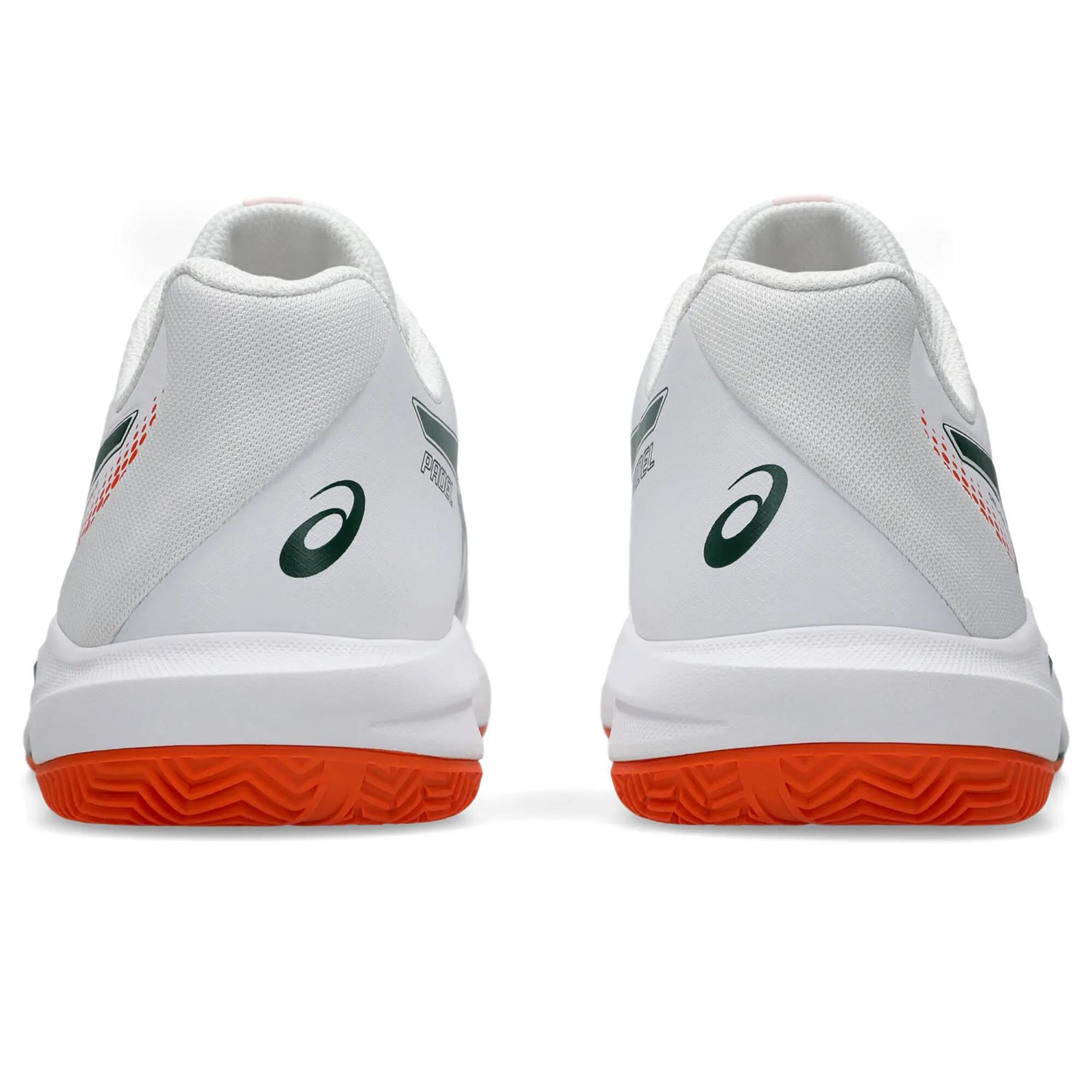 Tenis de pádel estables y con amortiguación, Asics Gel‑Dedicate 9 Padel blanco 4/7