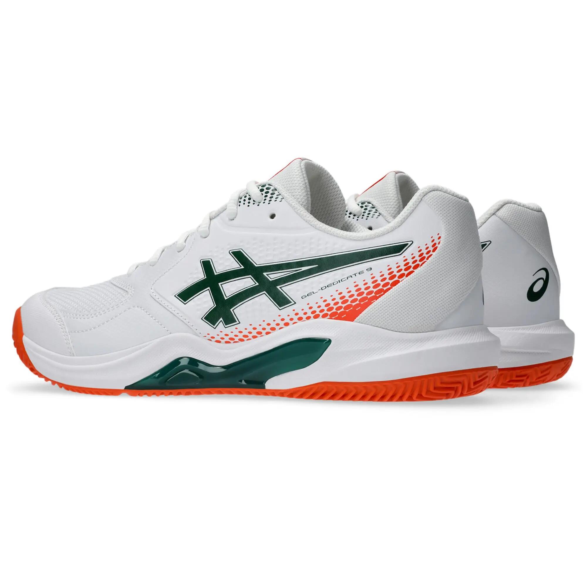 Tenis de pádel estables y con amortiguación, Asics Gel‑Dedicate 9 Padel blanco 6/7