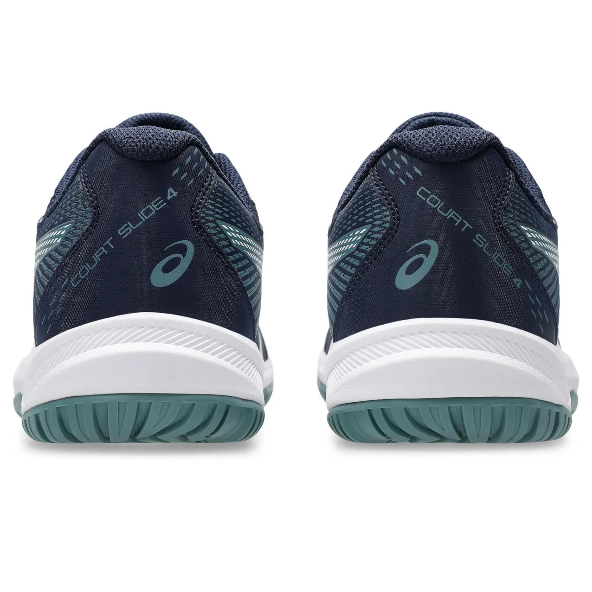 Tenis estables y cómodos para hombre, Asics Court Slide 4 azul 4/7