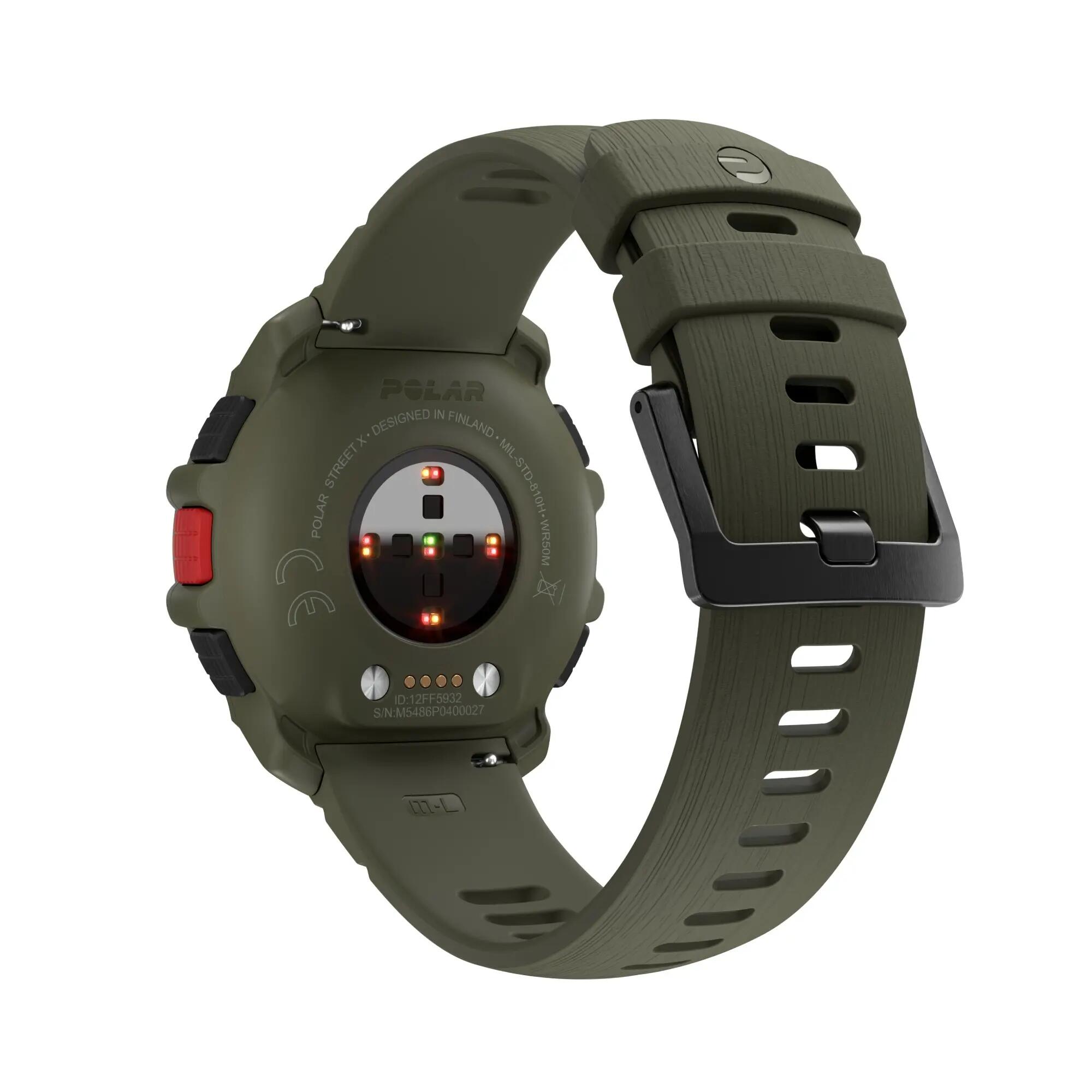 Reloj inteligente Polar Street X, verde 6/10