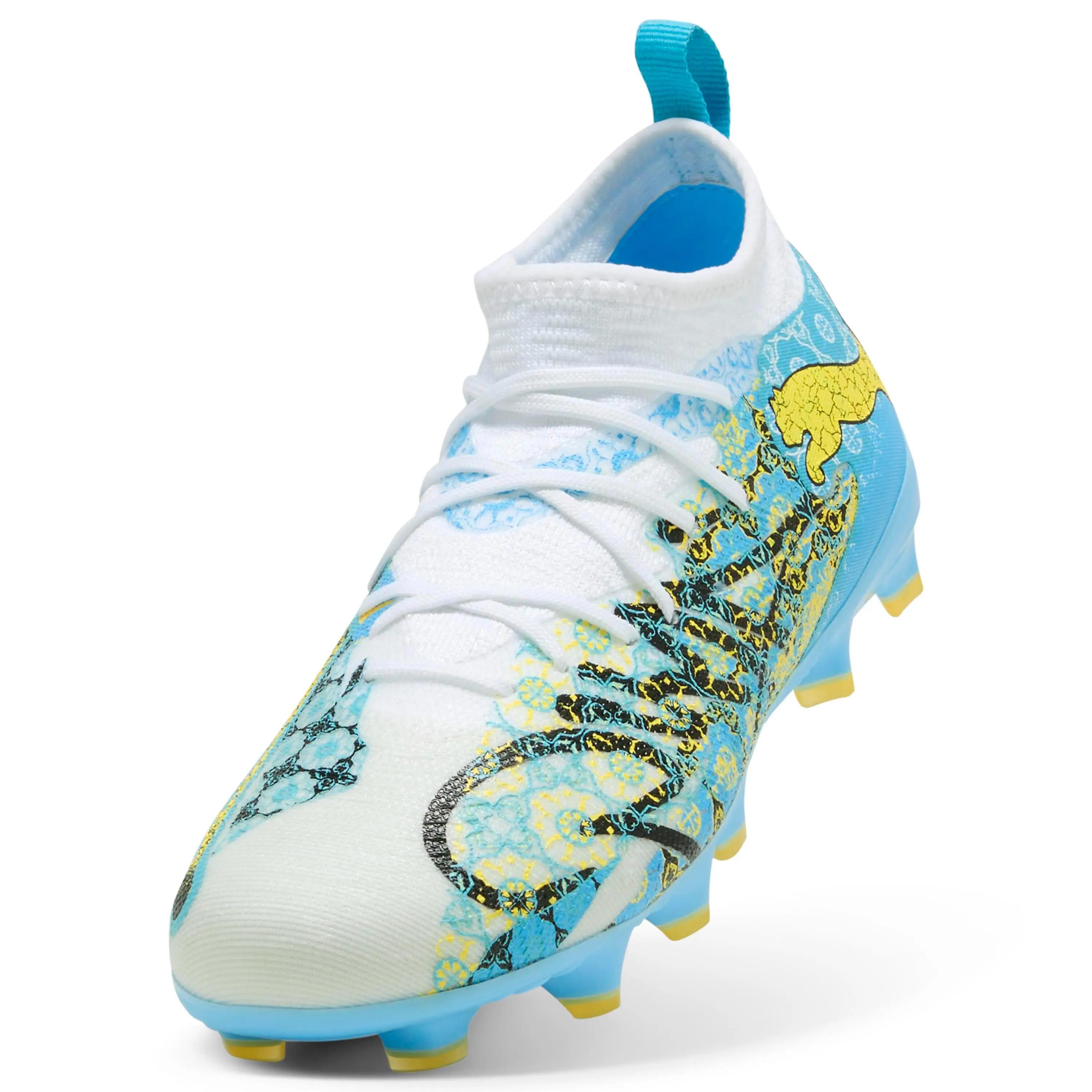 Buty piłkarskie dla dzieci PUMA FUTURE 9 MATCH PLAYMAKER FG/AG White 5/6