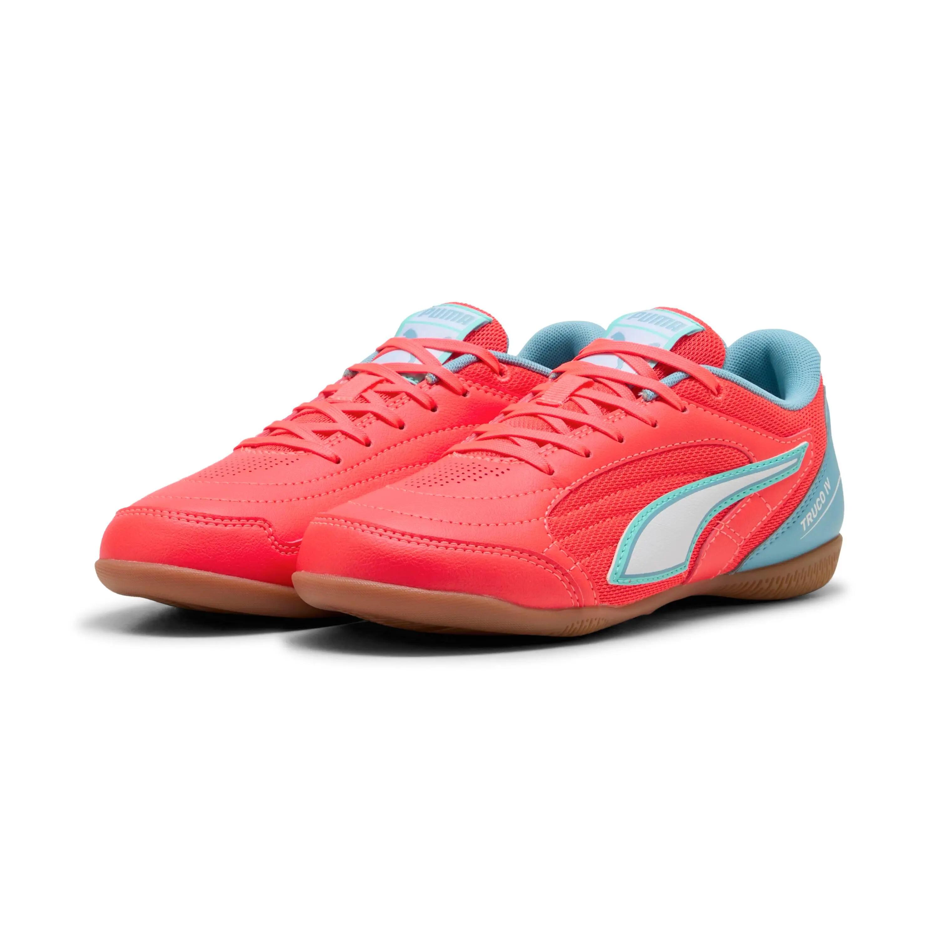 Buty dziecięce na halę PUMA TRUCO IV Jr Ultra Red White 3/6