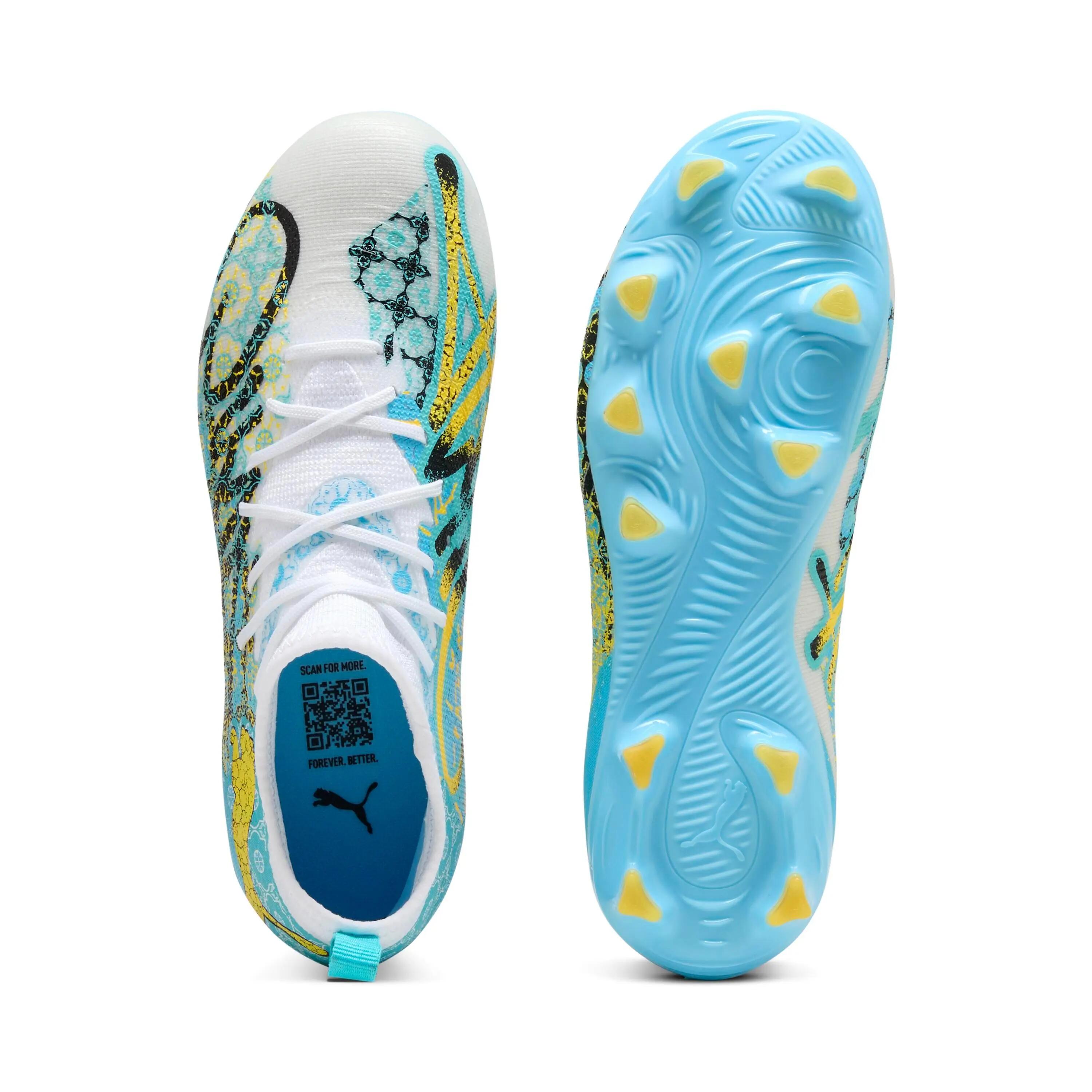 Buty piłkarskie dla dzieci PUMA FUTURE 9 MATCH PLAYMAKER FG/AG White 4/6