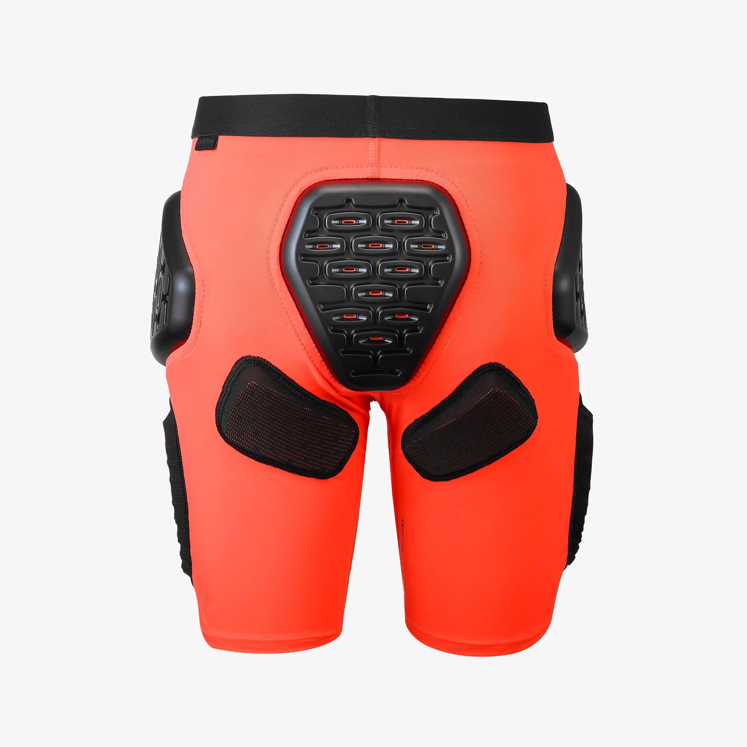 Crashpant voor snowboarden/skiën voor kinderen DSH 500 oranje 4/18
