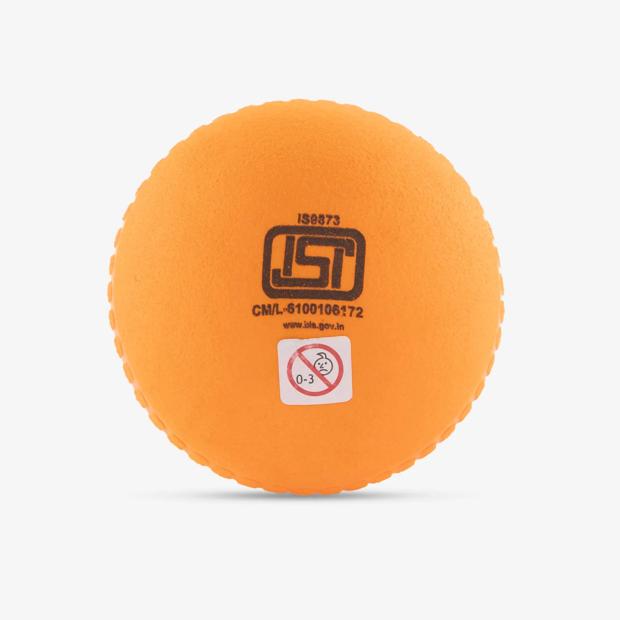 Kids Foam Cricket Ball - Orange -  4