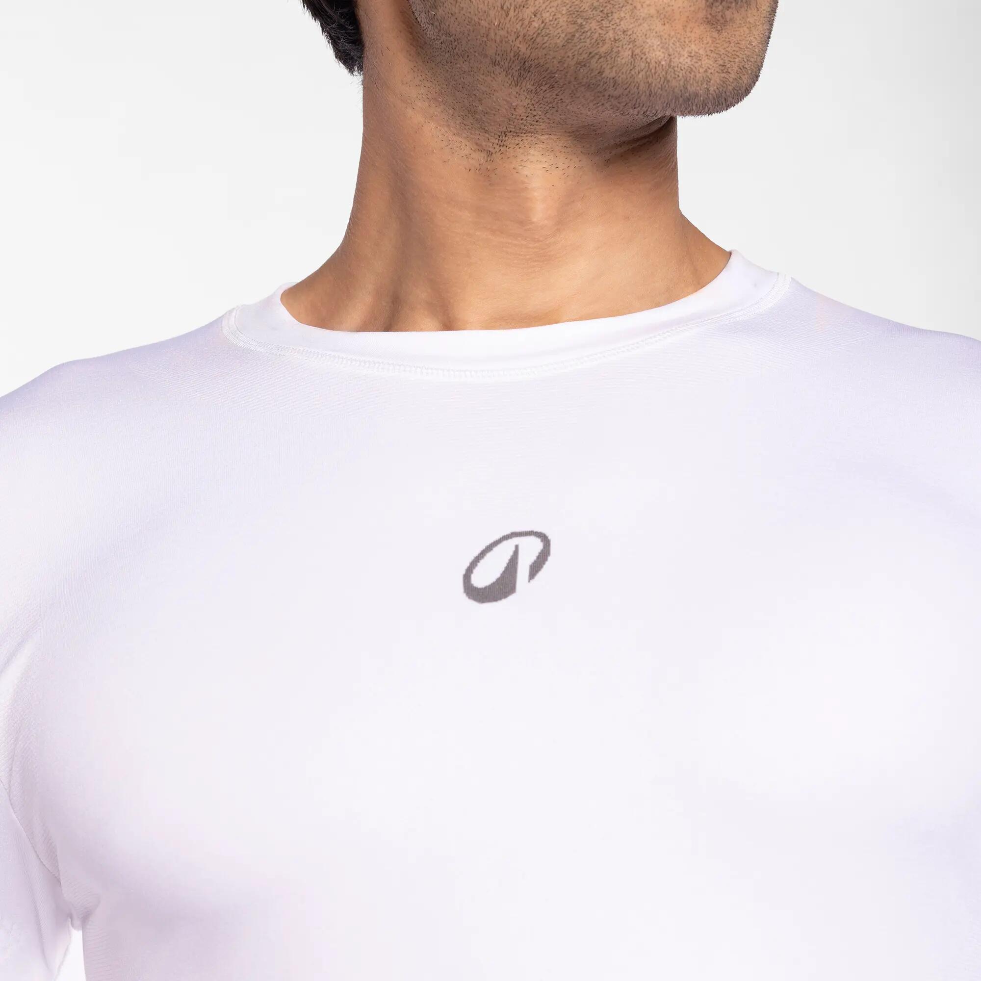 Adult Sun Protective Compression Top Full Sleeve White -  5
