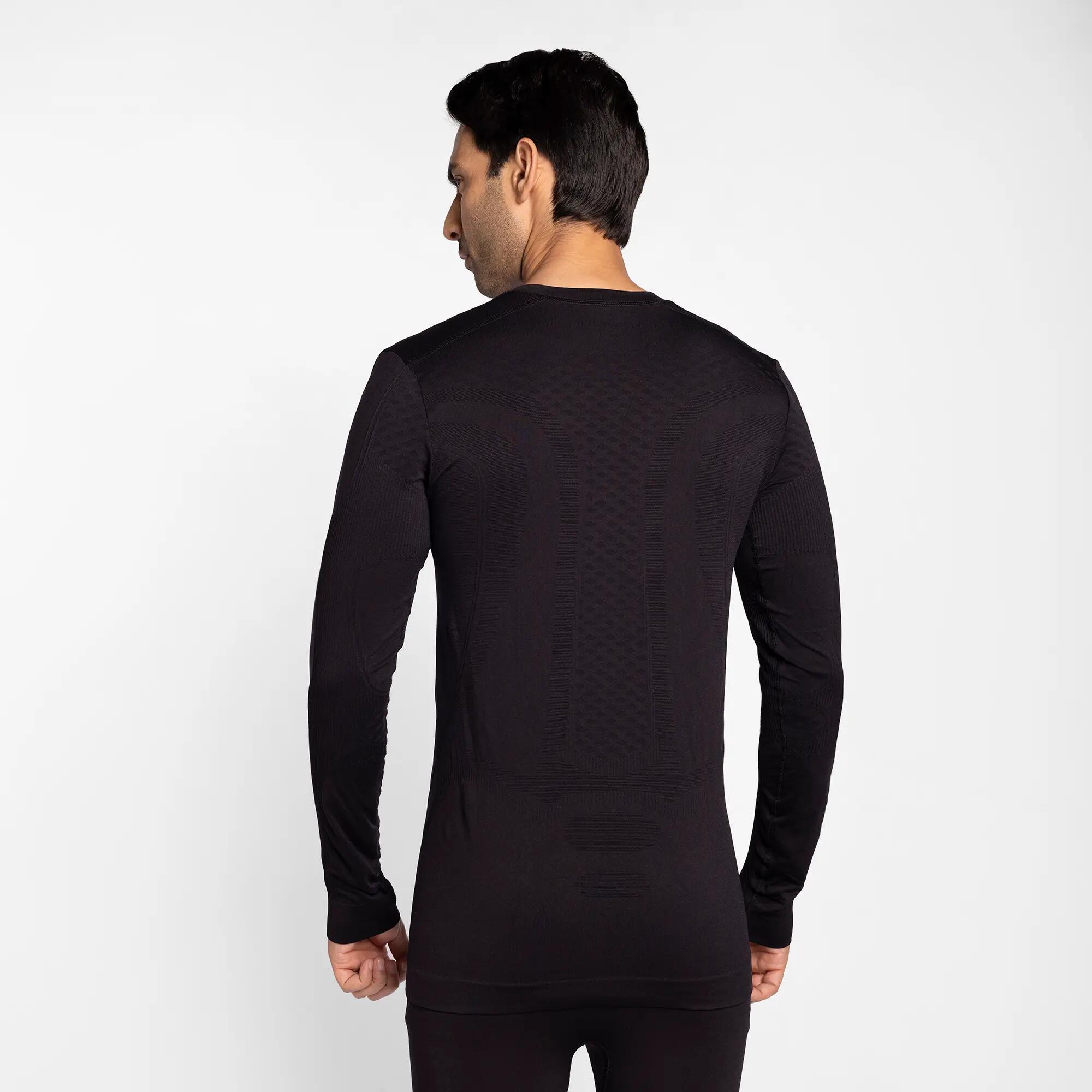 Adult Sun Protective Compression Top Full Sleeve Black -  2