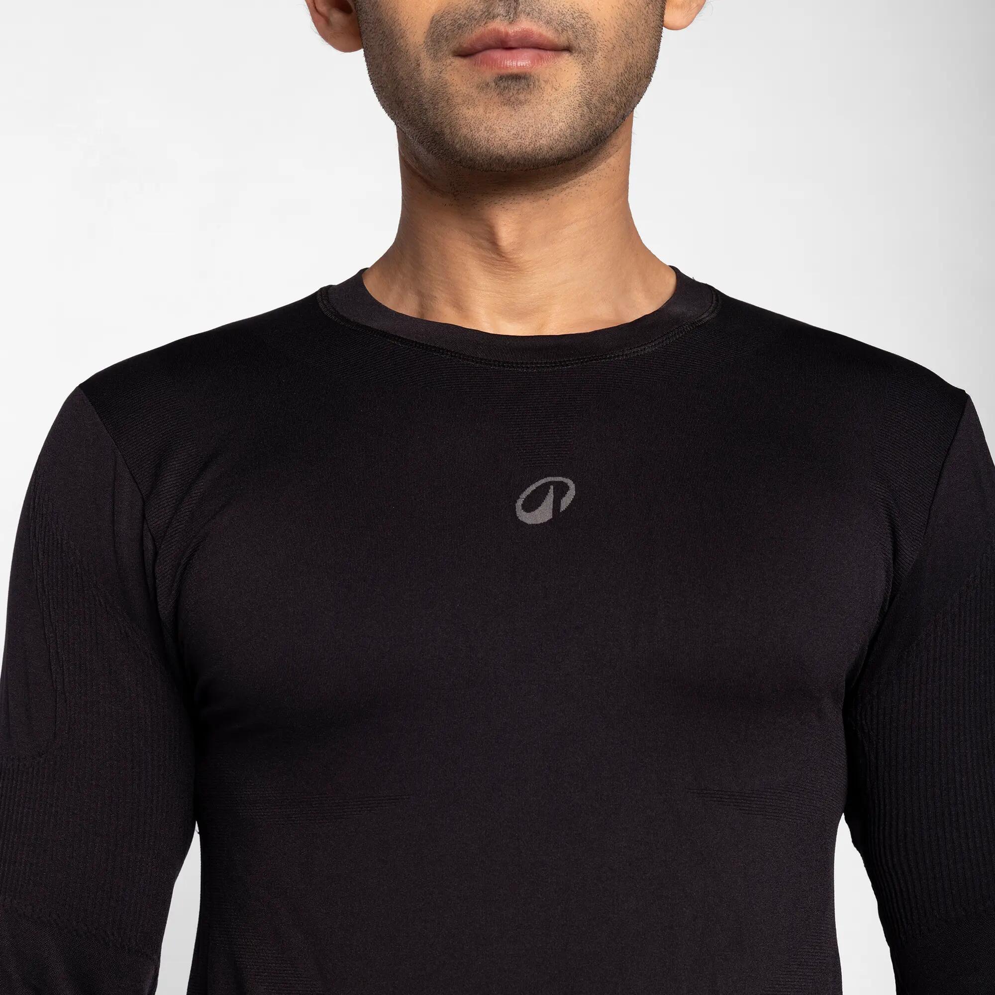 Adult Sun Protective Compression Top Full Sleeve Black -  3