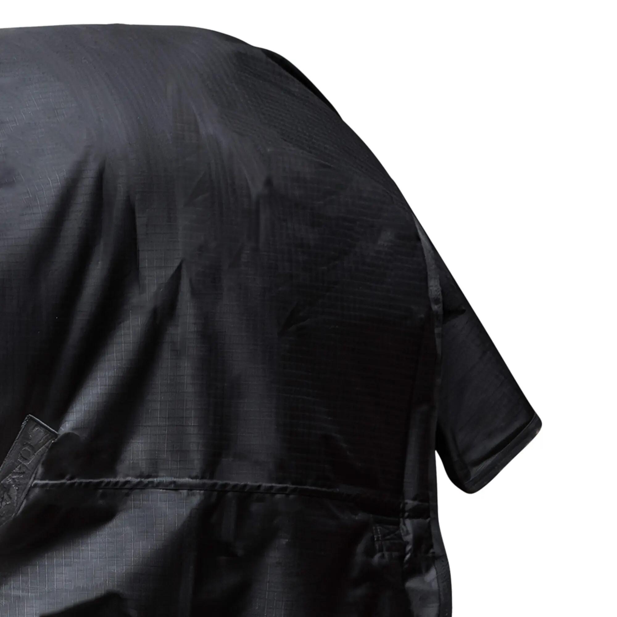 Regendecke Outdoor 100 Pferd/Pony schwarz 4/4