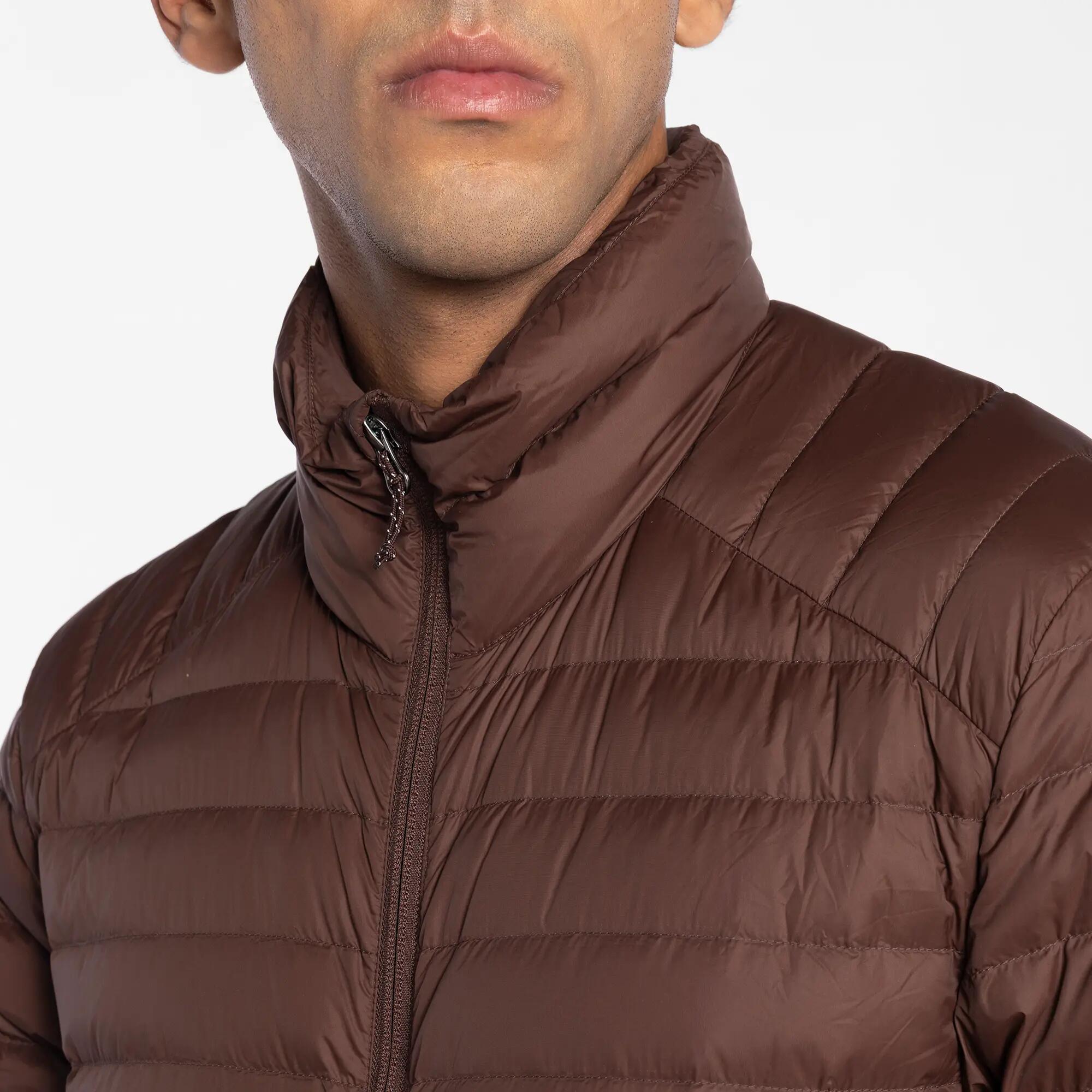 Men Lightweight 700 CUIN Packable Down Jacket MT100 Upto -5°C - Brown -  5